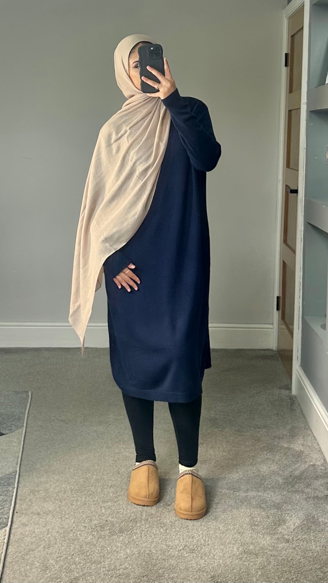 Maya Soft Knit Long sleeve dress
