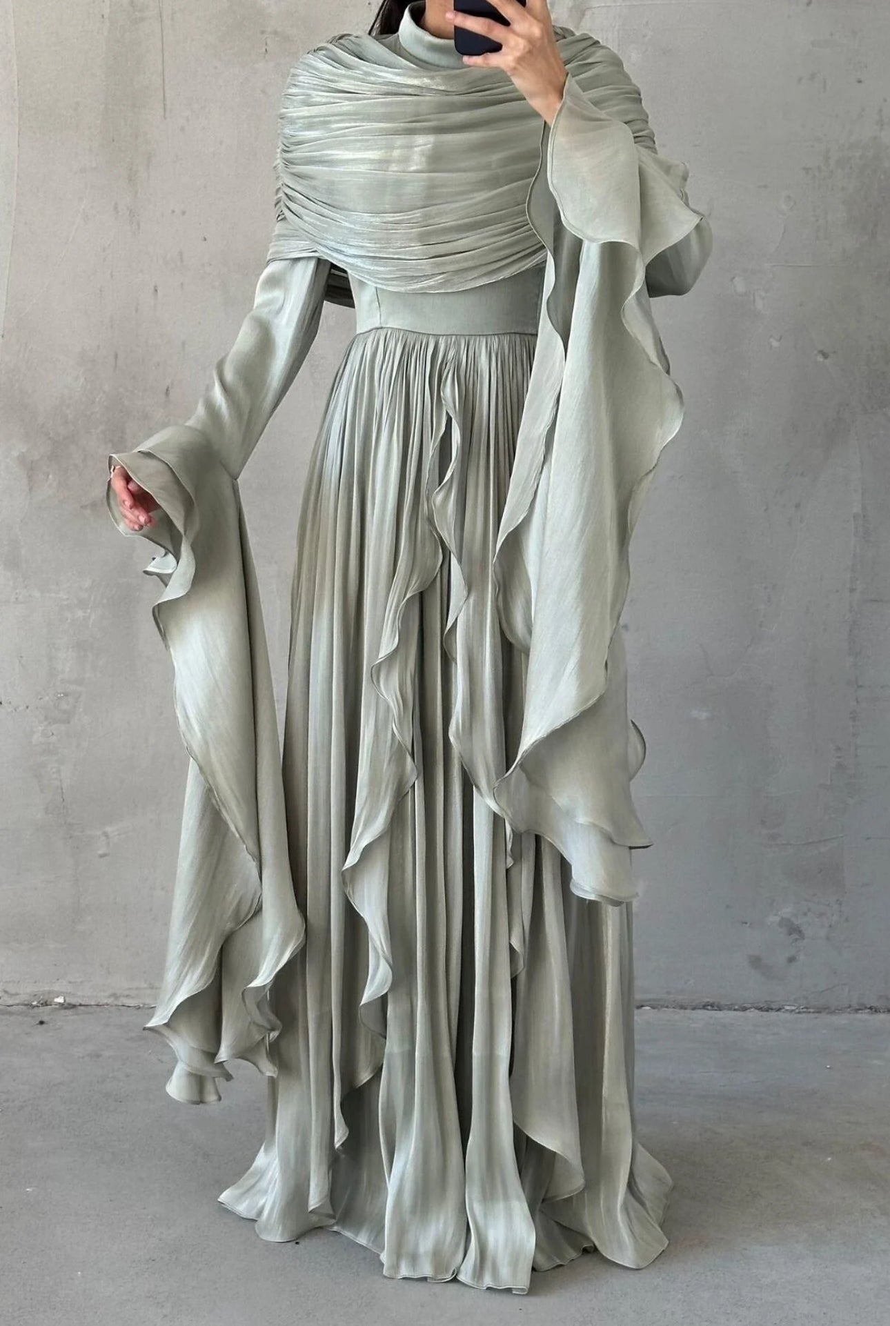 Liyana Modest Dress (sage)