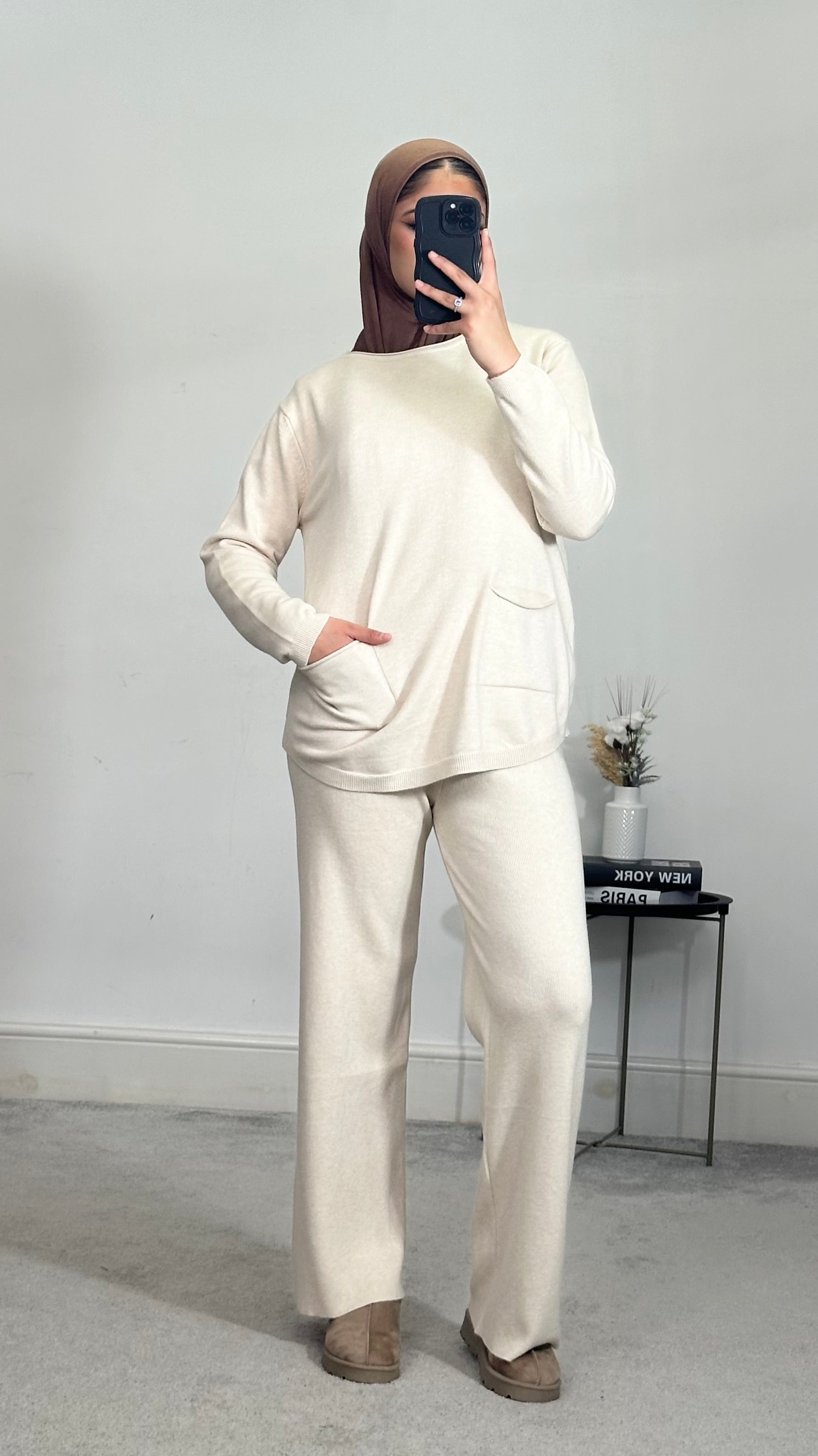 Knitted 2 piece co-ords set