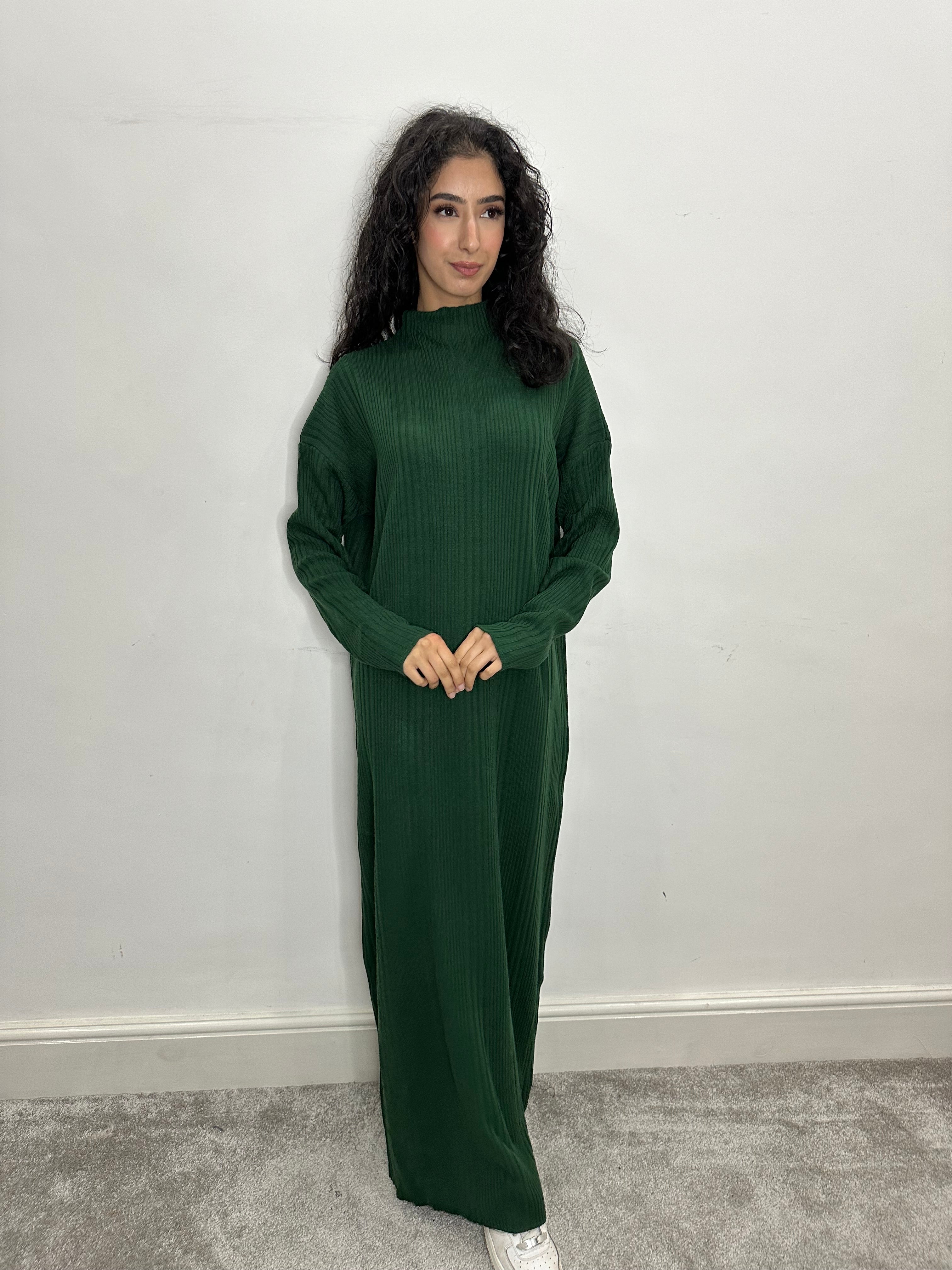 Hira Knitted Maxi Dress /Abaya