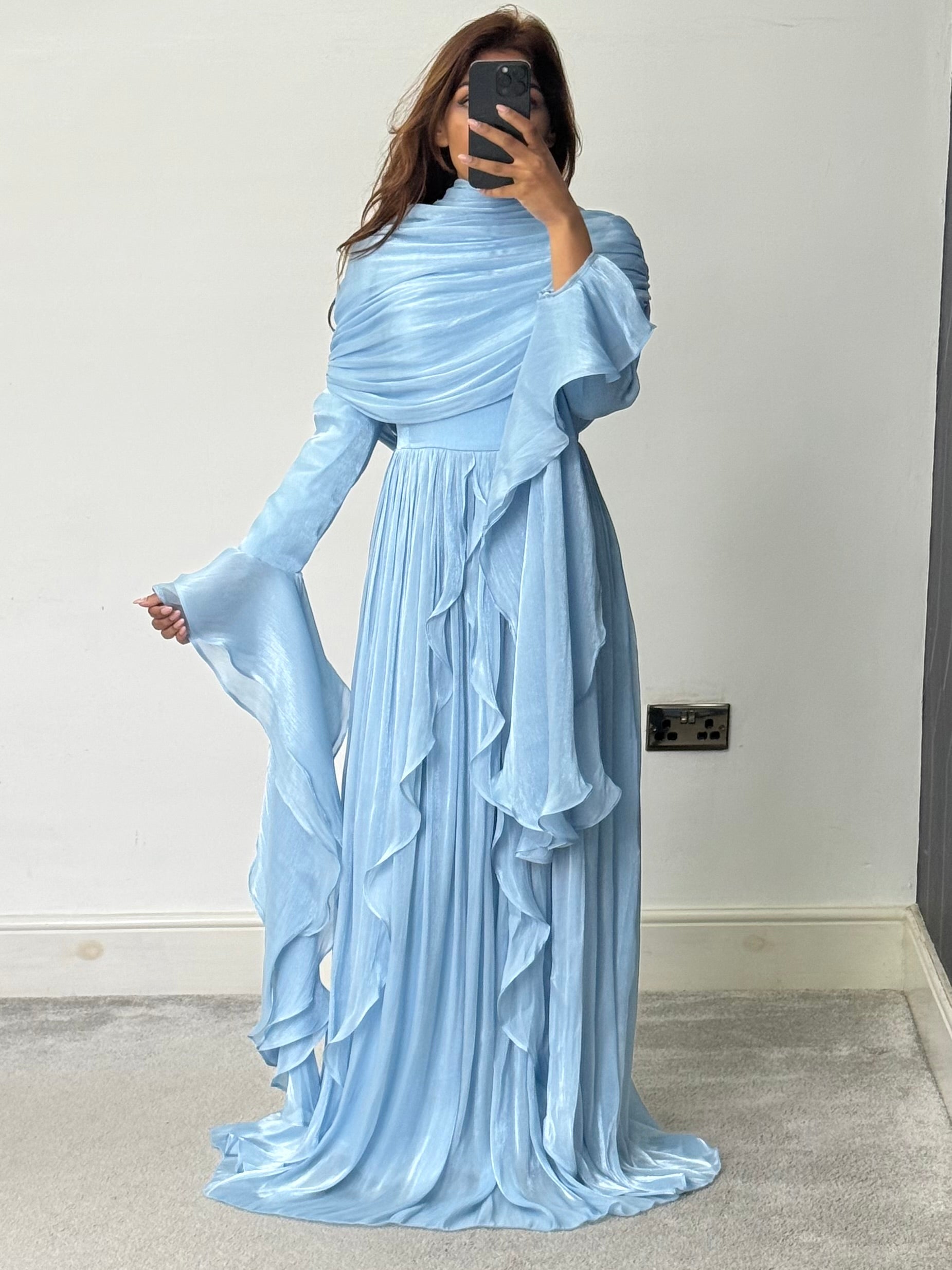 Liyana Modest Dress Blue