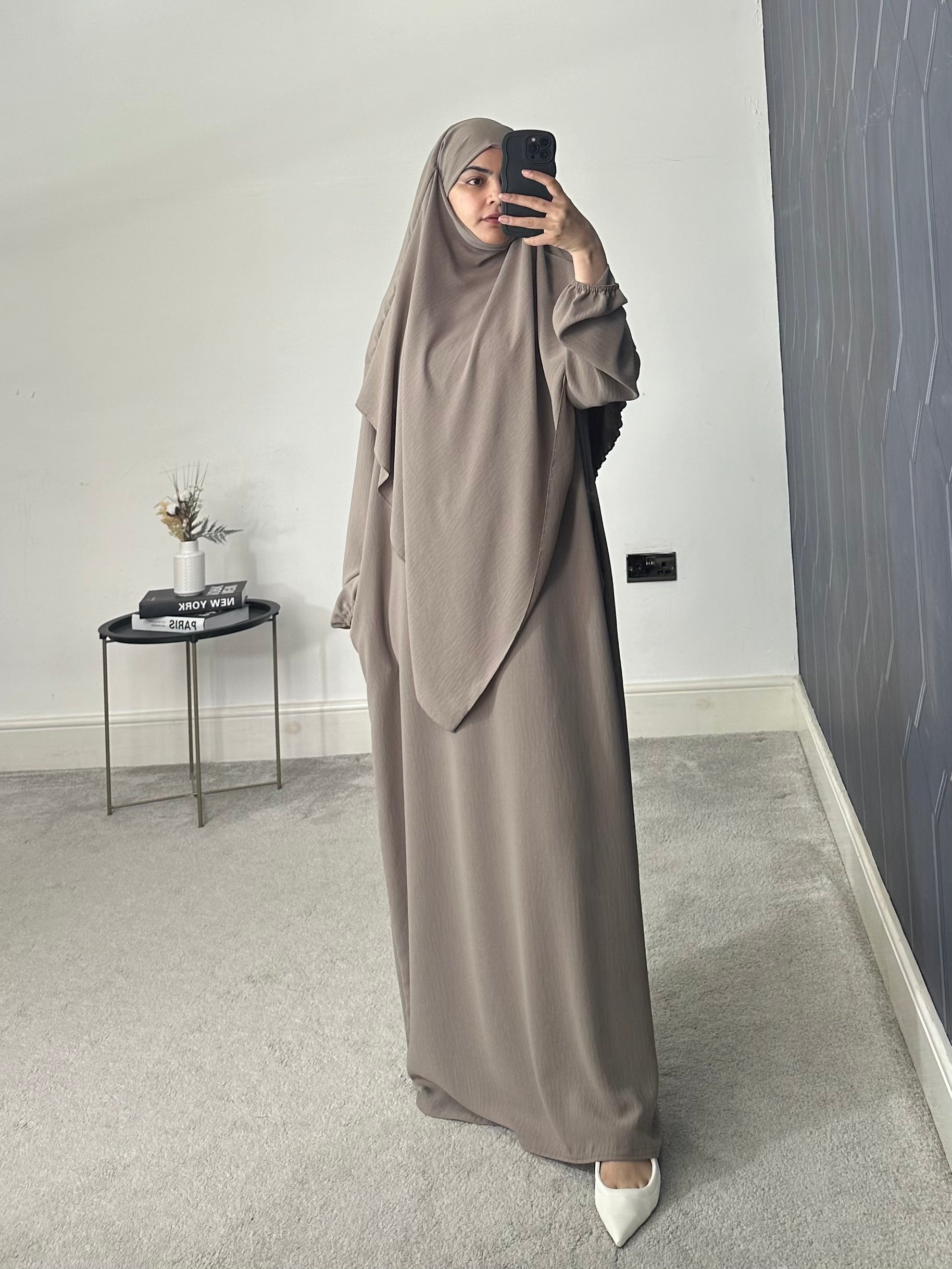 Hareem Batwing Sleeves Khimar Set
