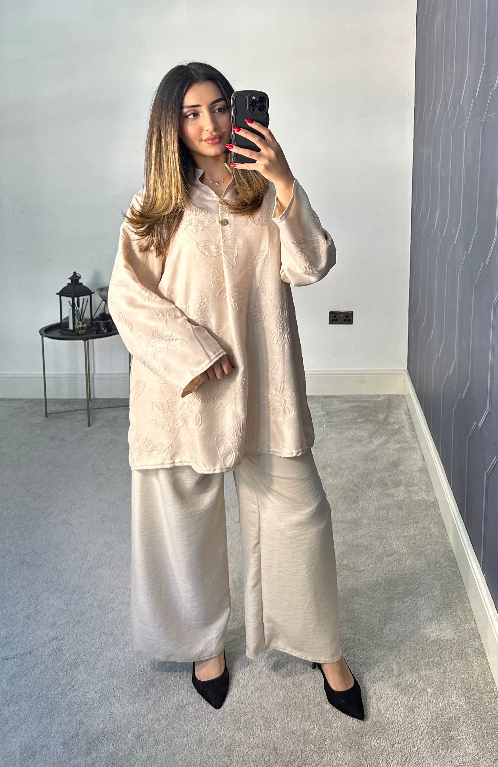 Erum Thread Embroidery 2 piece co ords