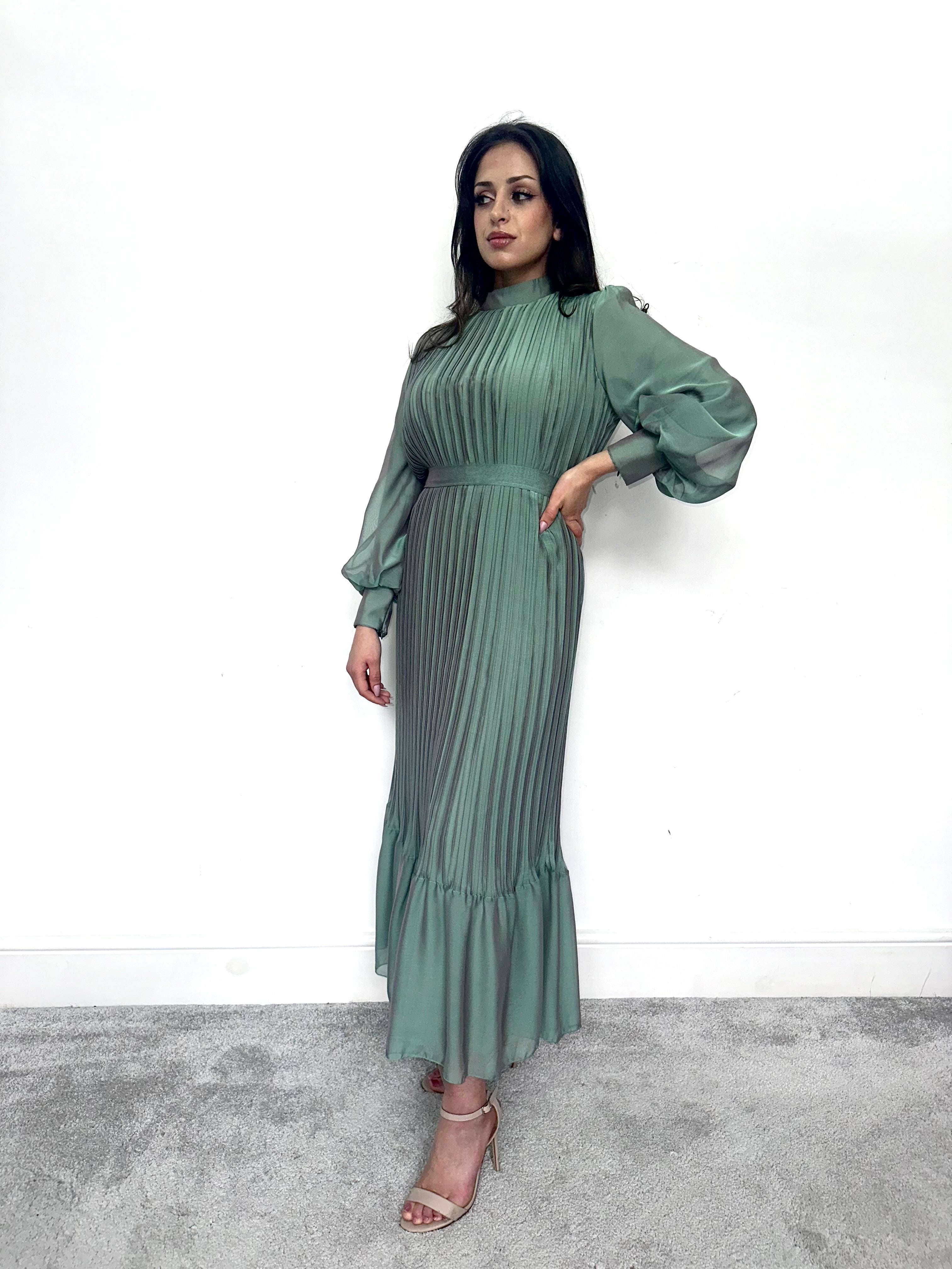 Faryal Maxi Dress (Sage)