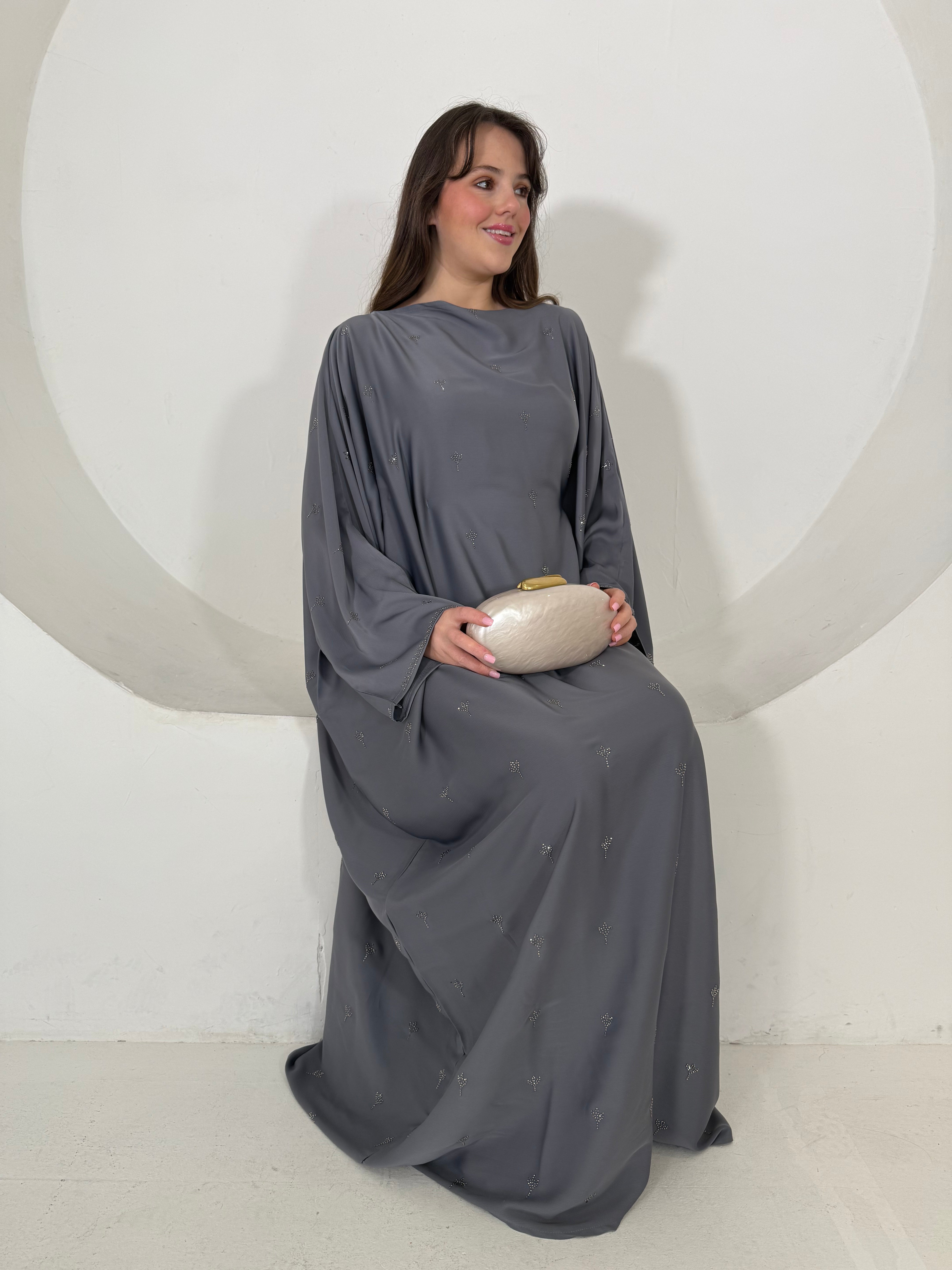 Nouf Abaya (Grey)