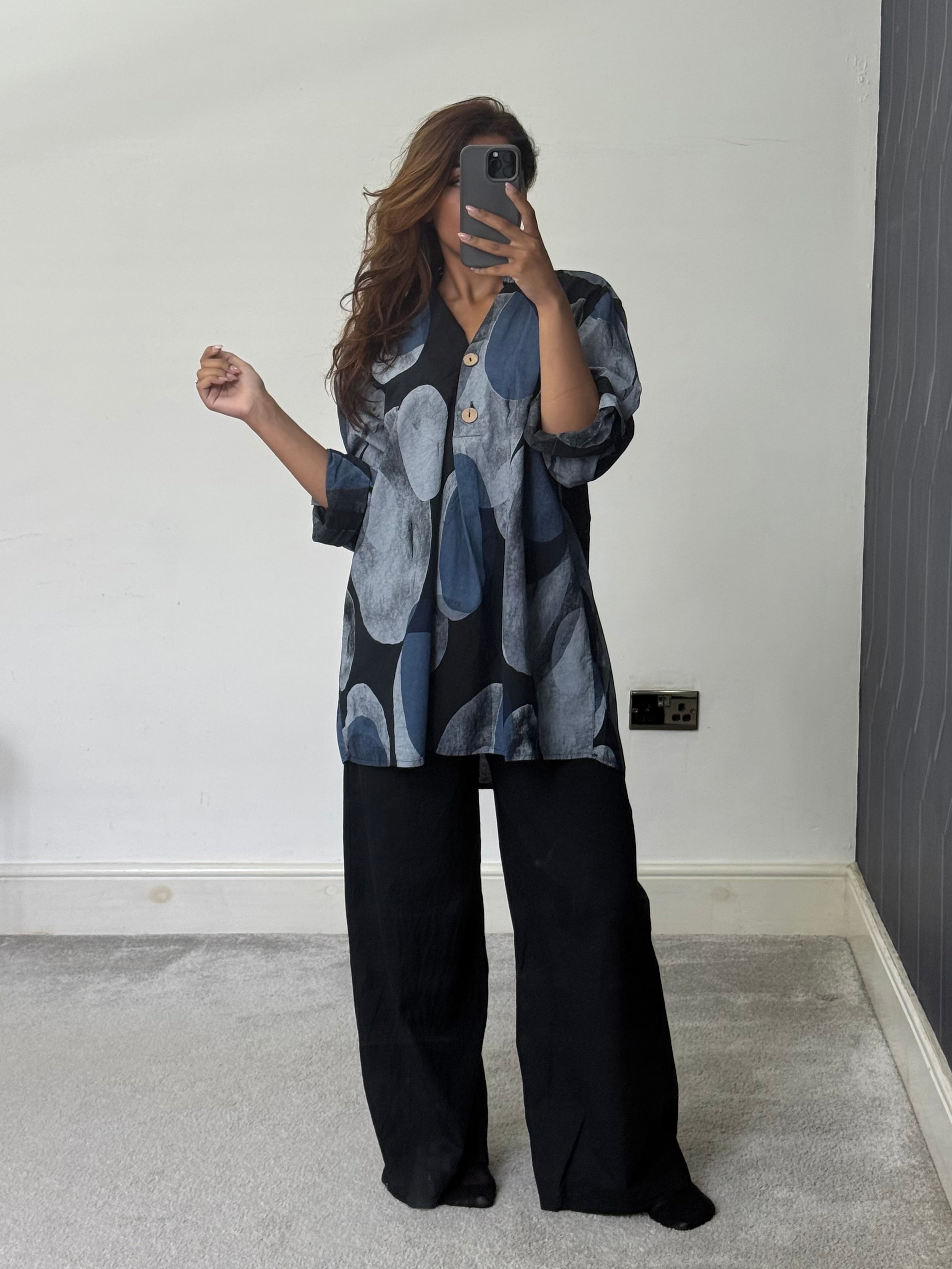 Meera Abstract Breeze Print 2 piece Co ord set