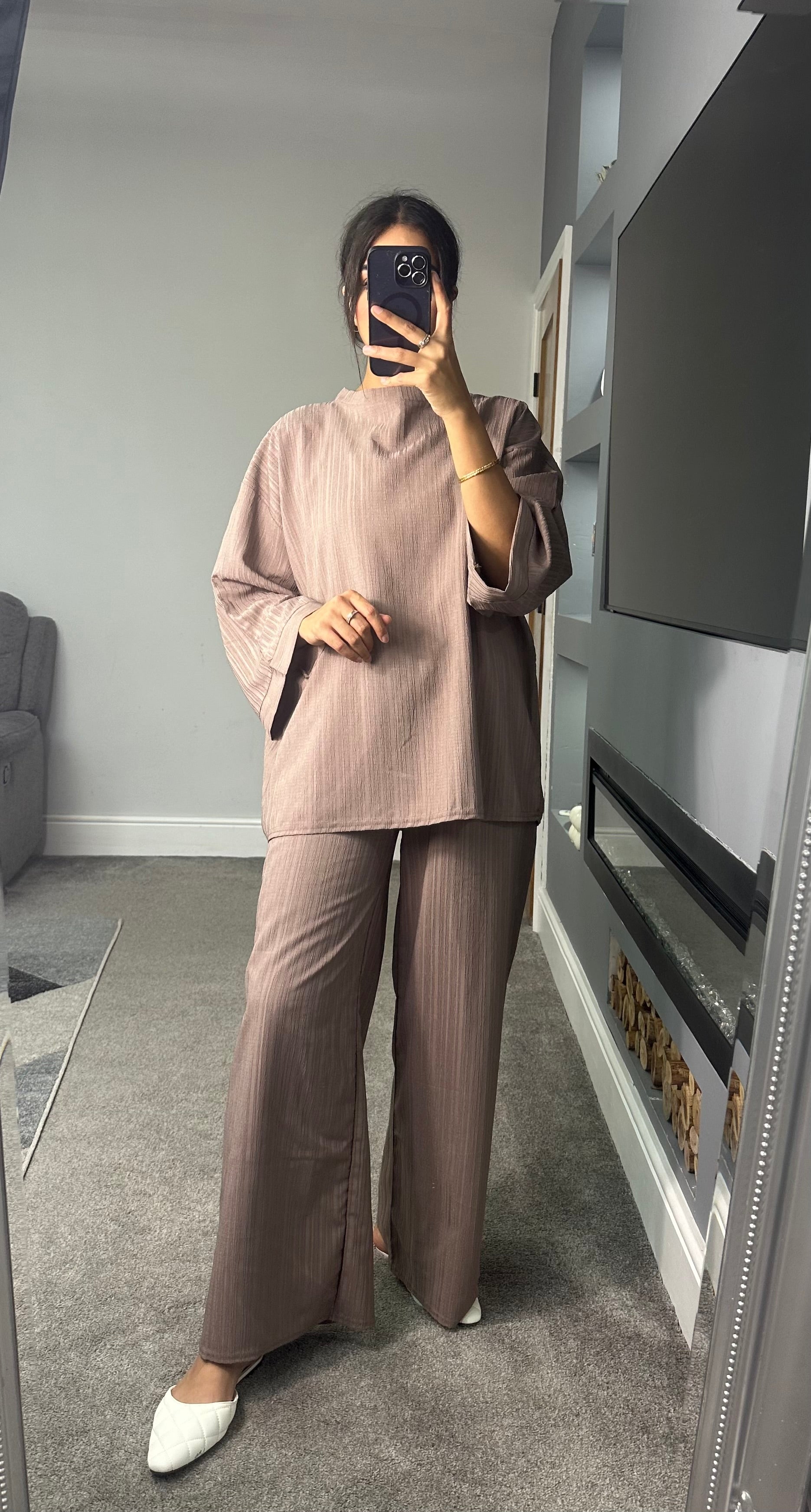 Sadiyah Textured Two Piece Set