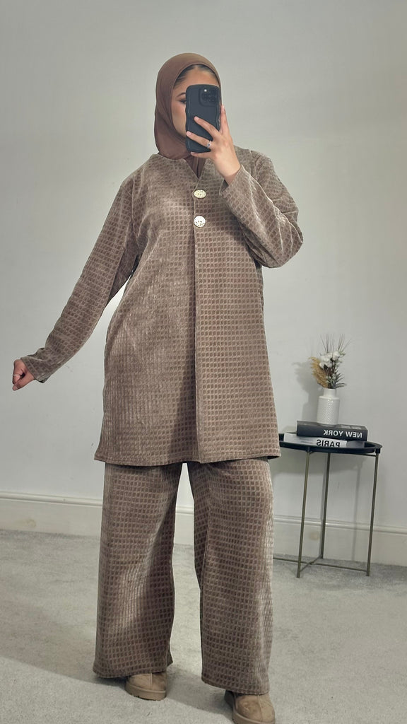 Velvet 2 piece co ord set