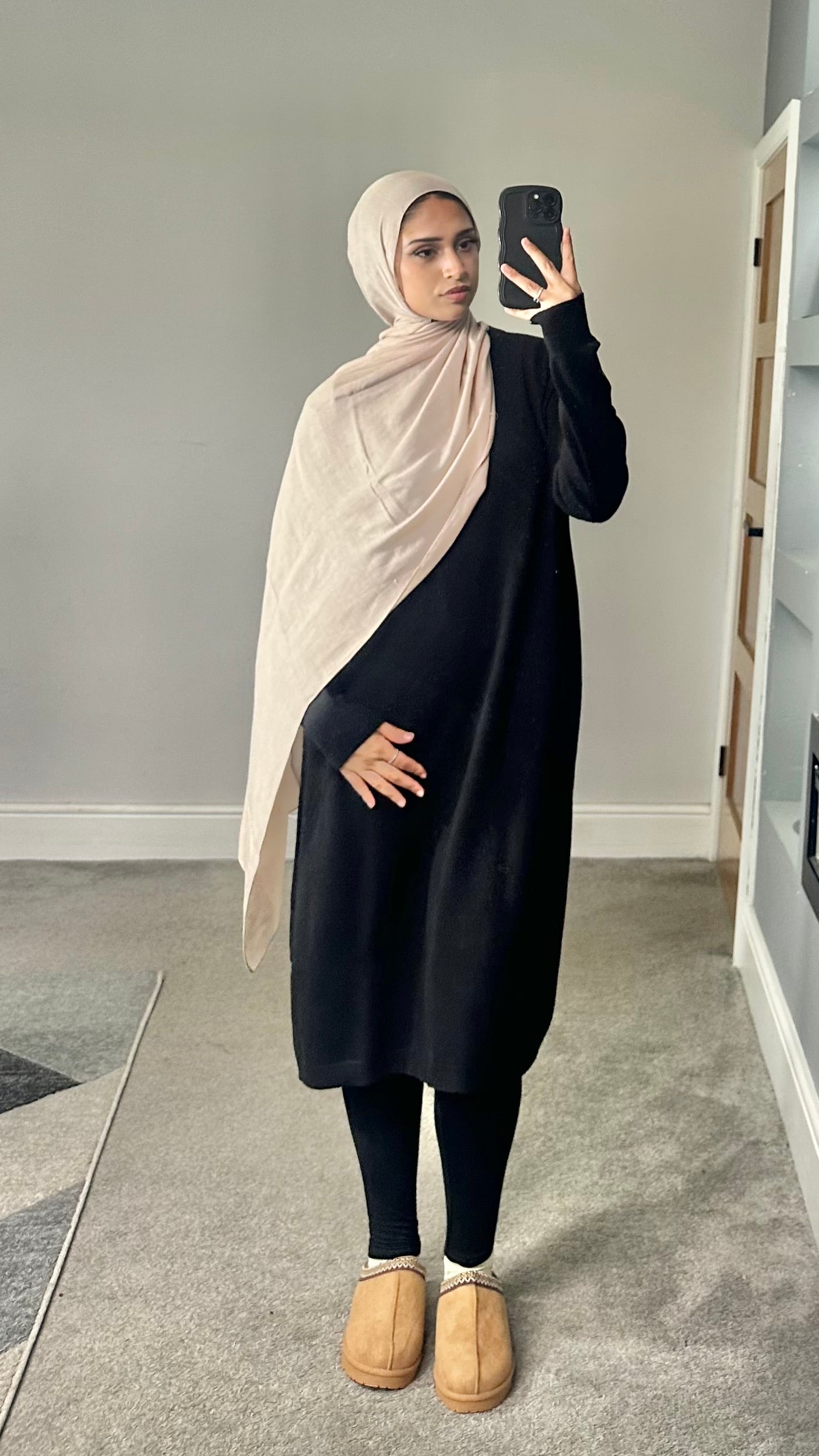 Maya Soft Knit Long sleeve dress