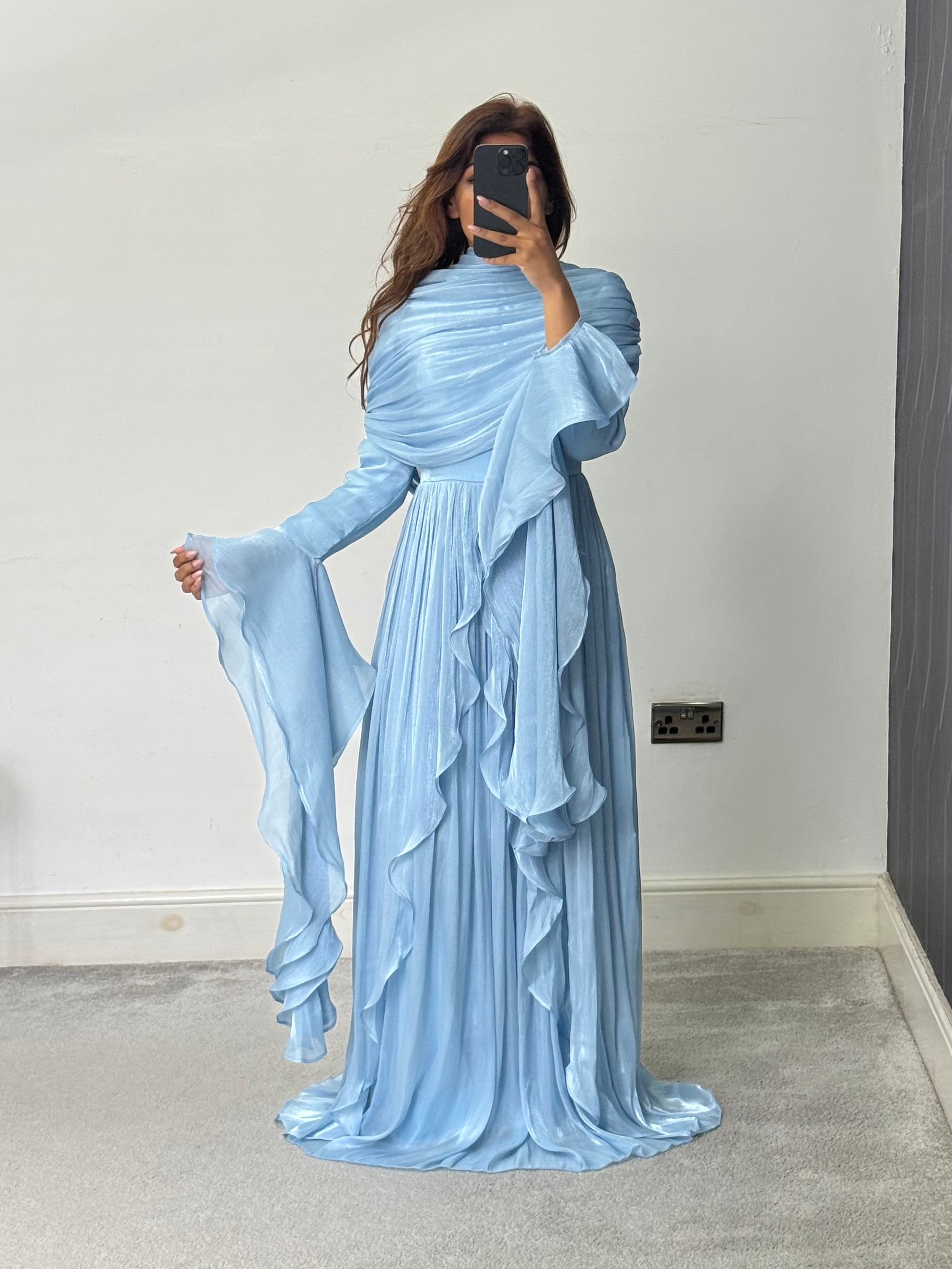 Liyana Modest Dress Blue