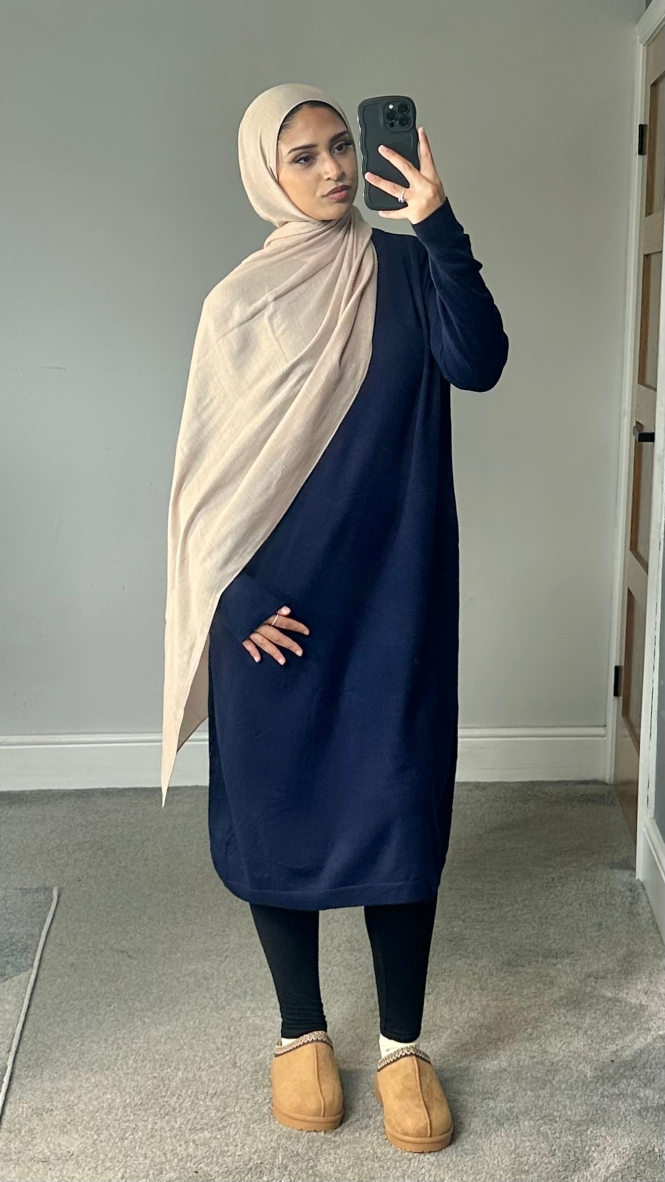 Maya Soft Knit Long sleeve dress