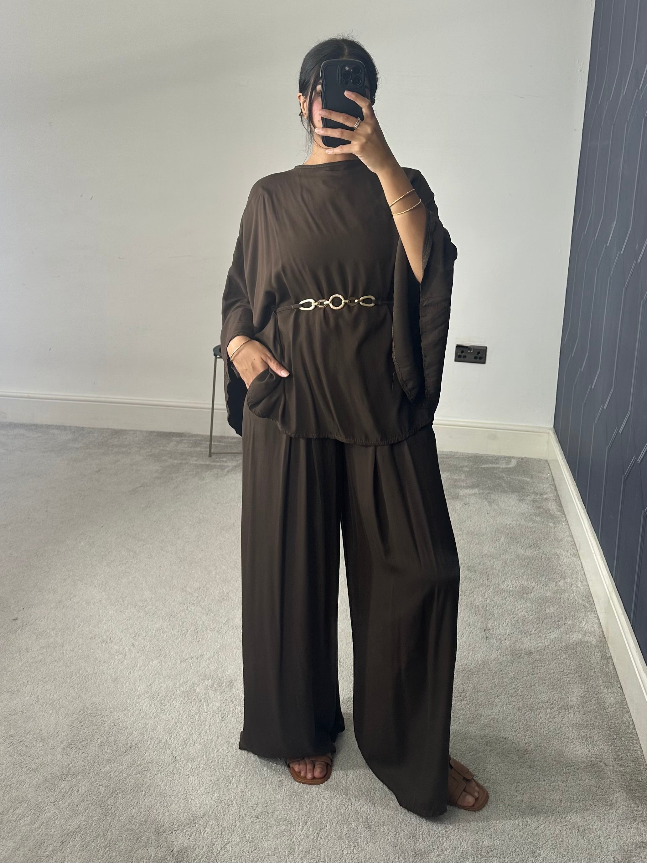 Aaira Poncho Style 2 piece co-ords