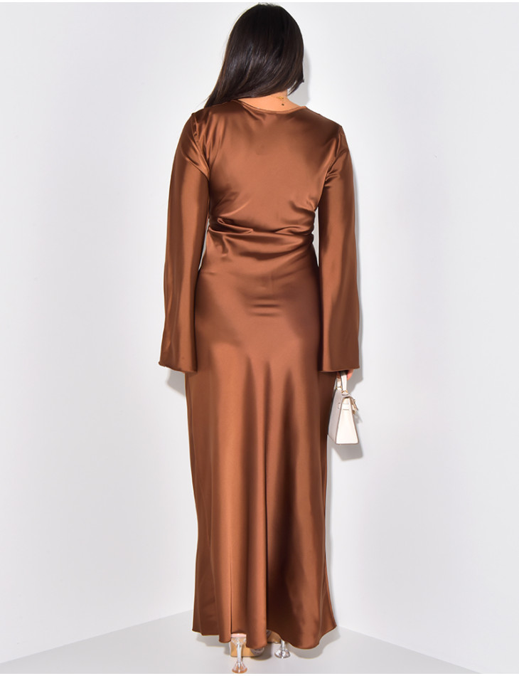 Aliza Satin Dress