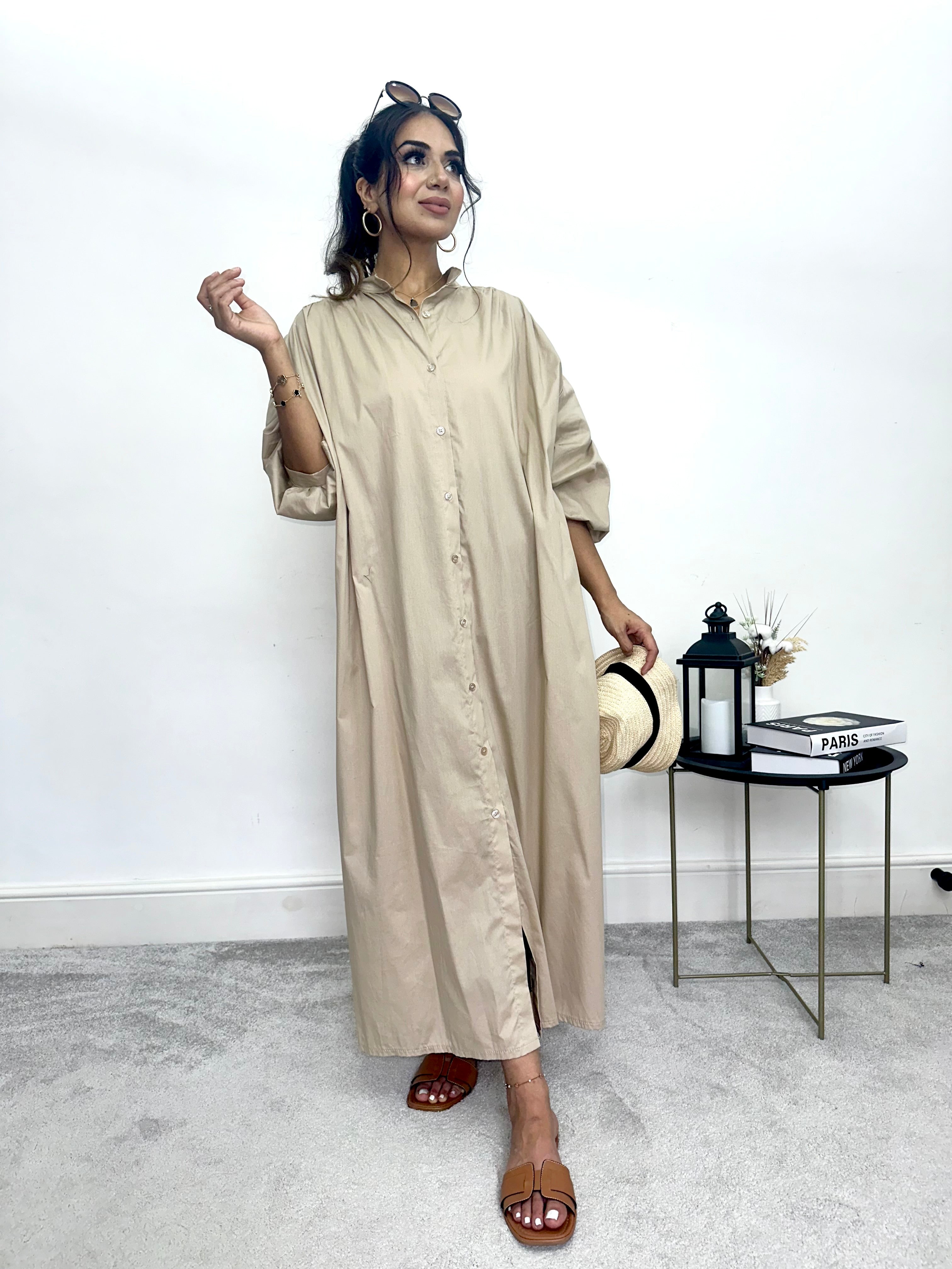 Summer Shirt Maxi Dress