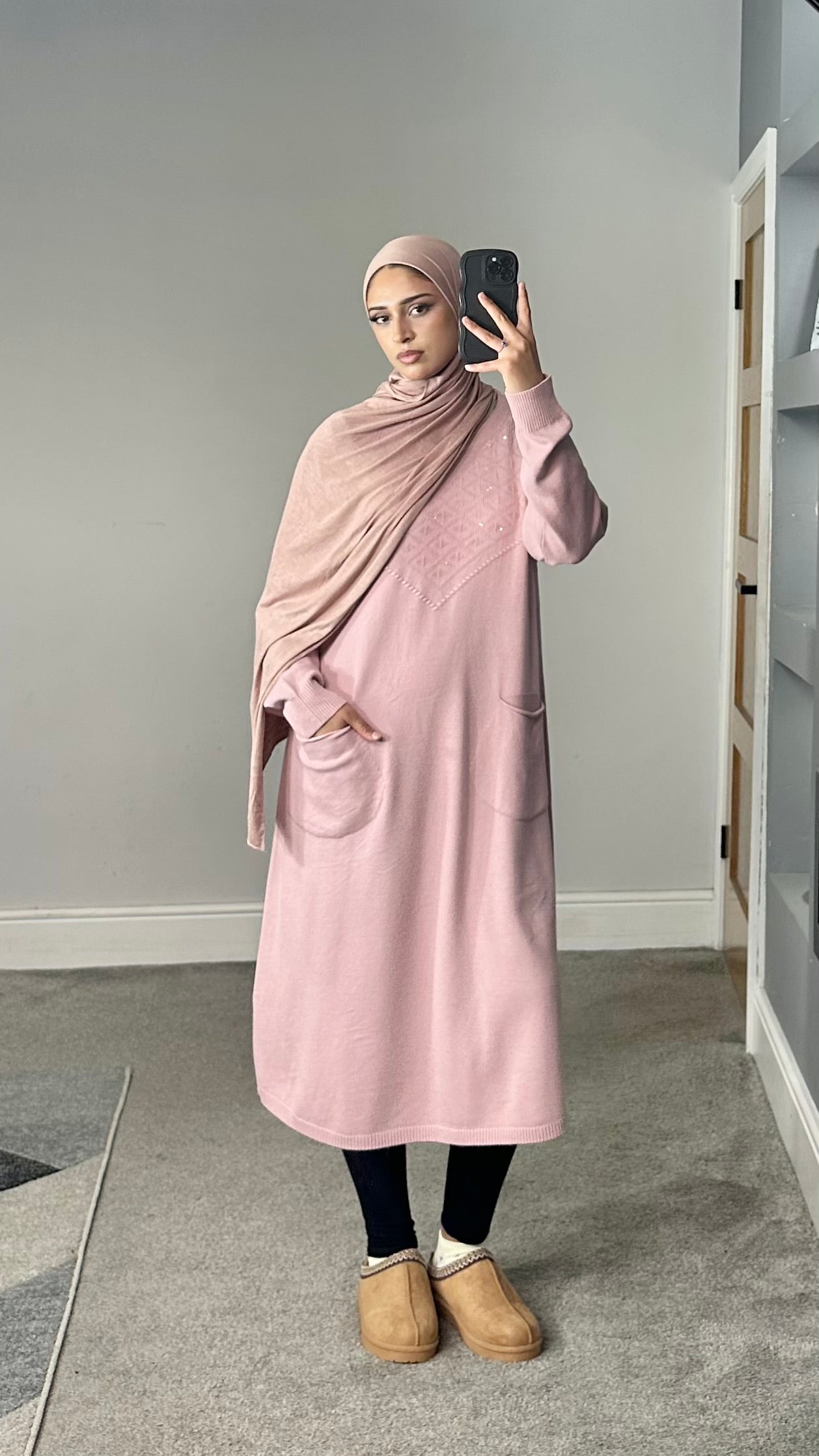 Leema soft knit pocket dress