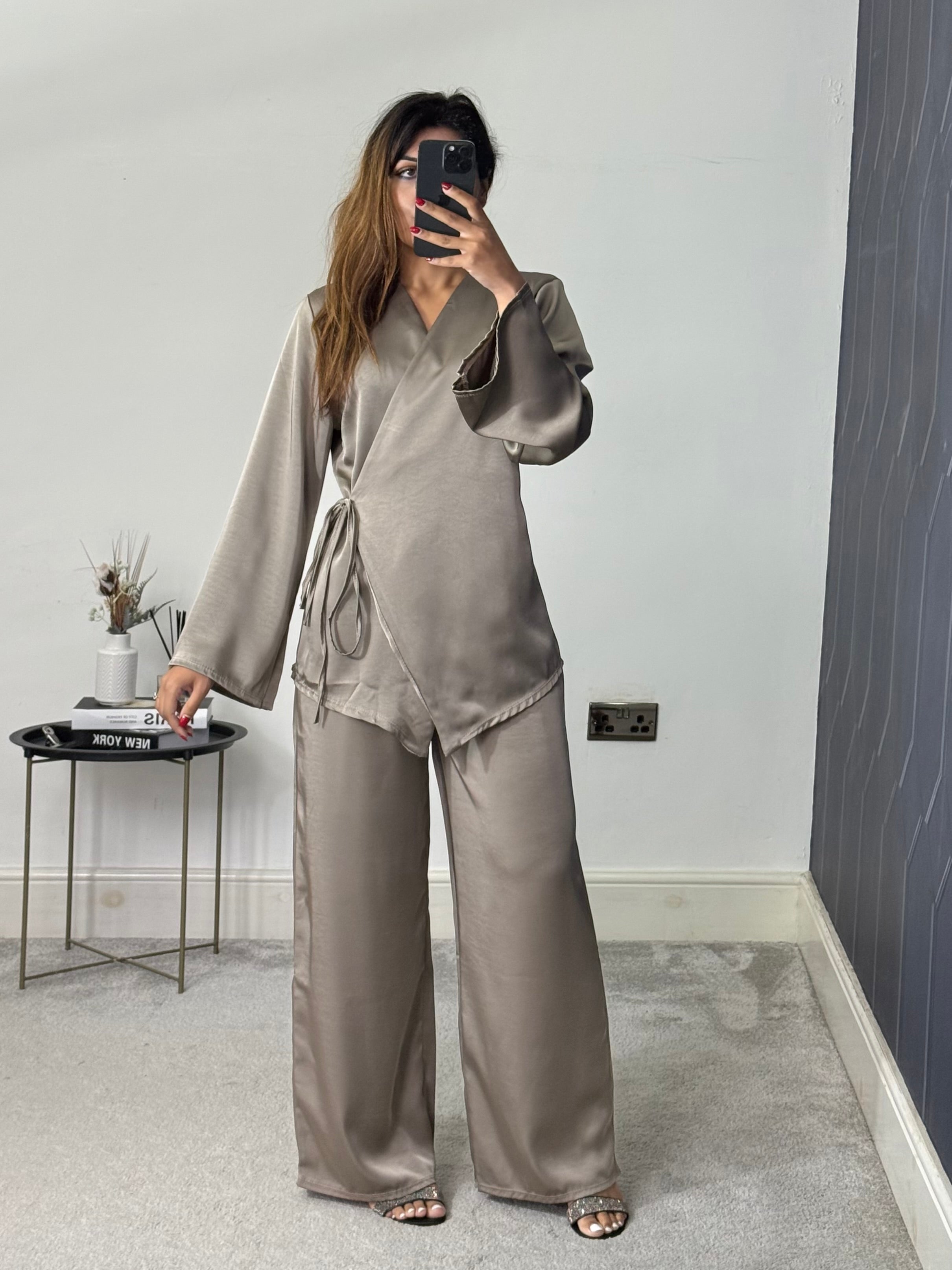 Husna Wrap style Co ord set