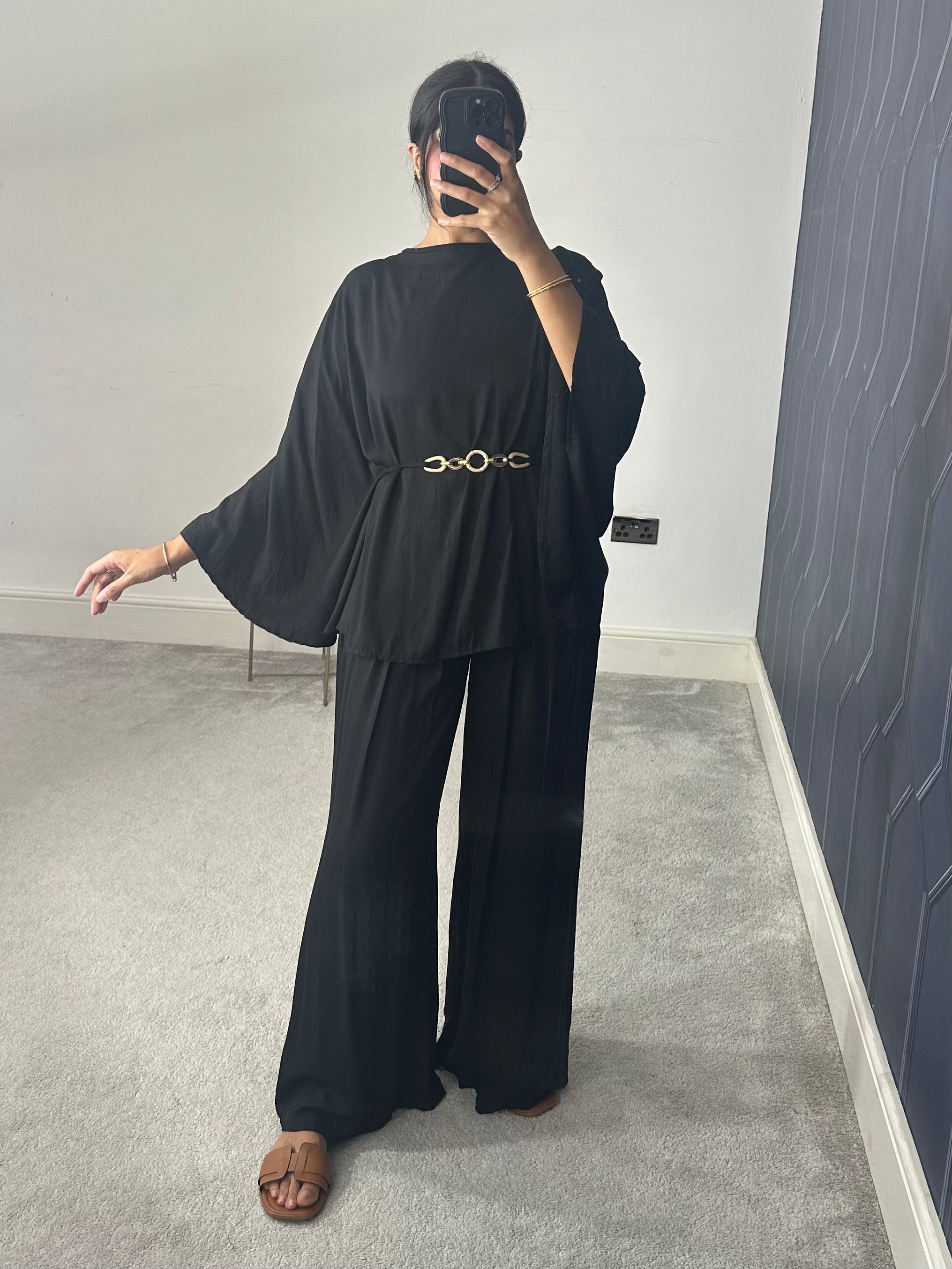 Aaira Poncho Style 2 piece co-ords