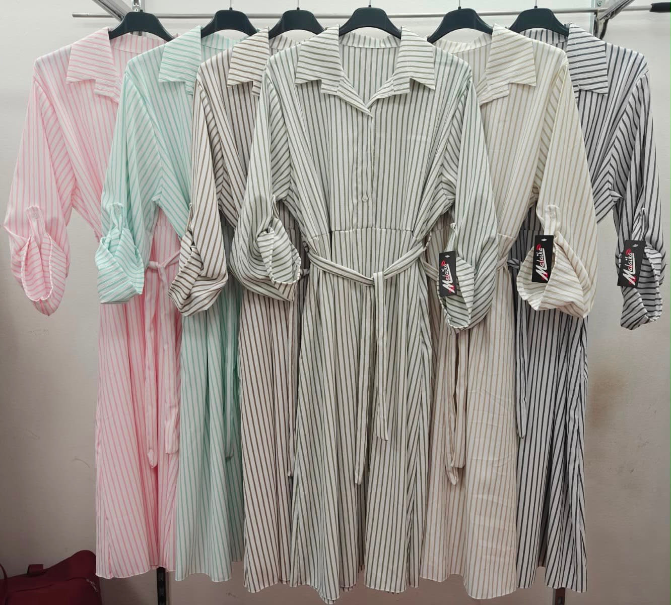Striped Shirt Dress