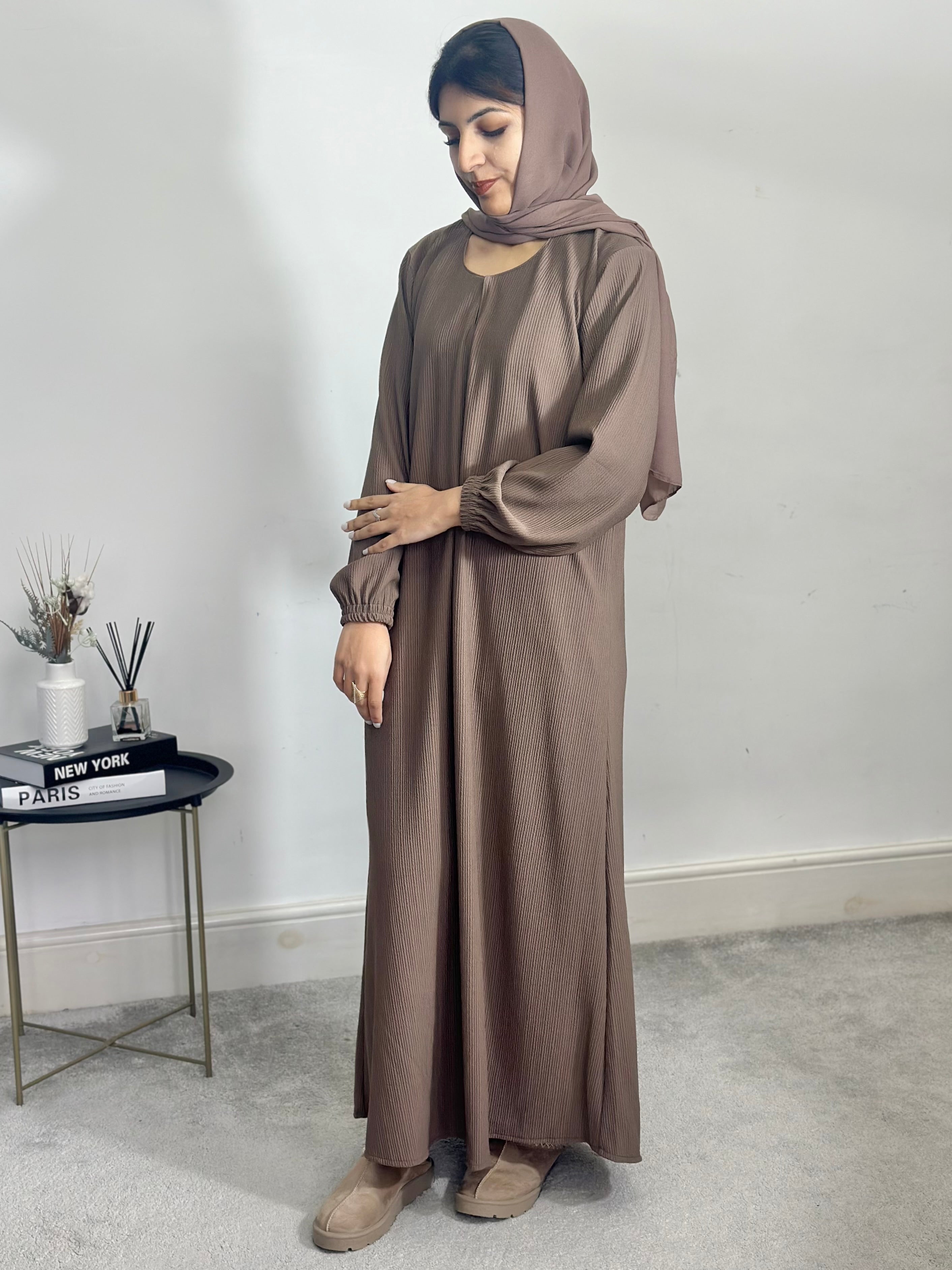 Husna Abaya (Taupe Brown)