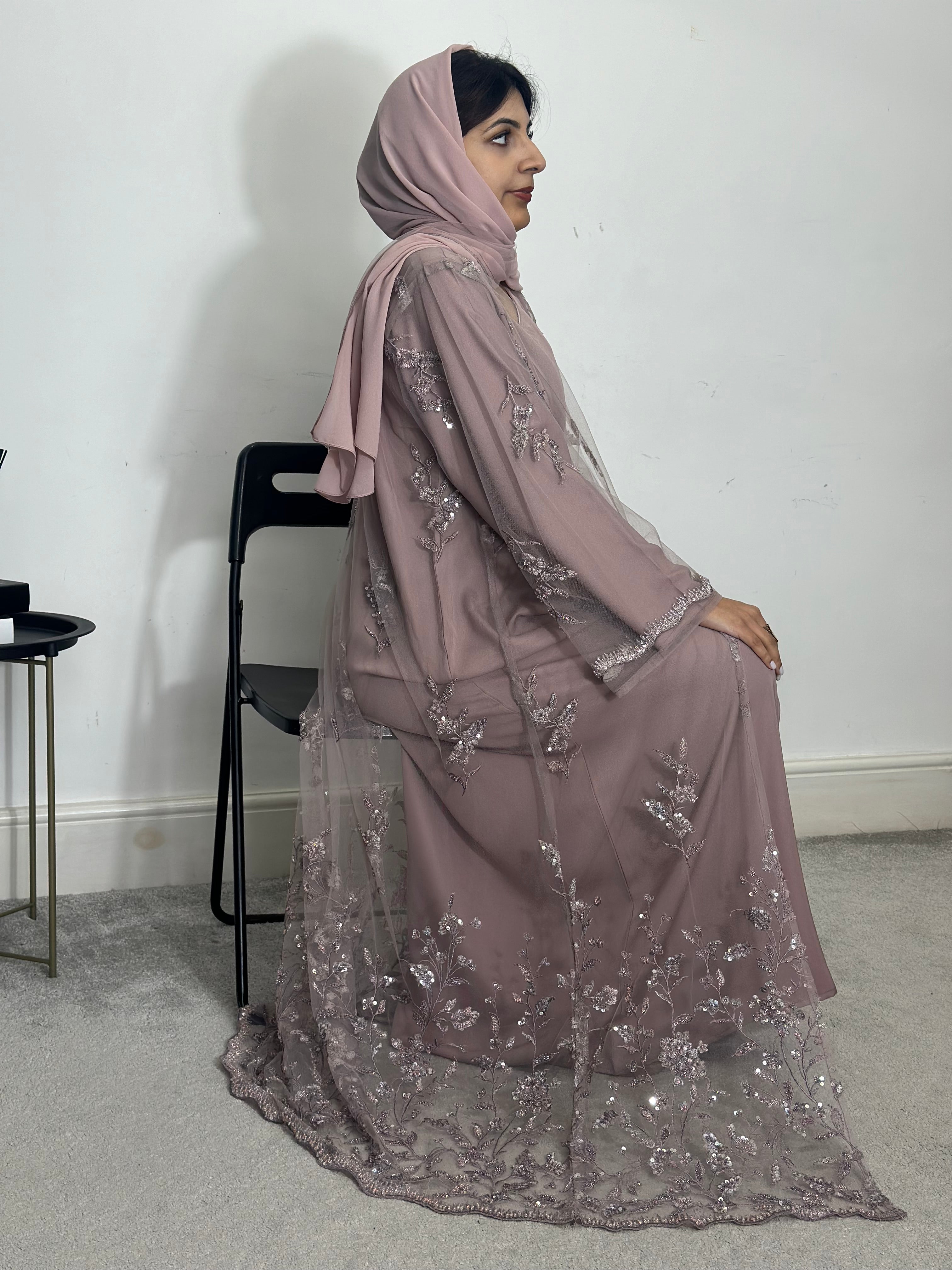 Amber 2 piece abaya set