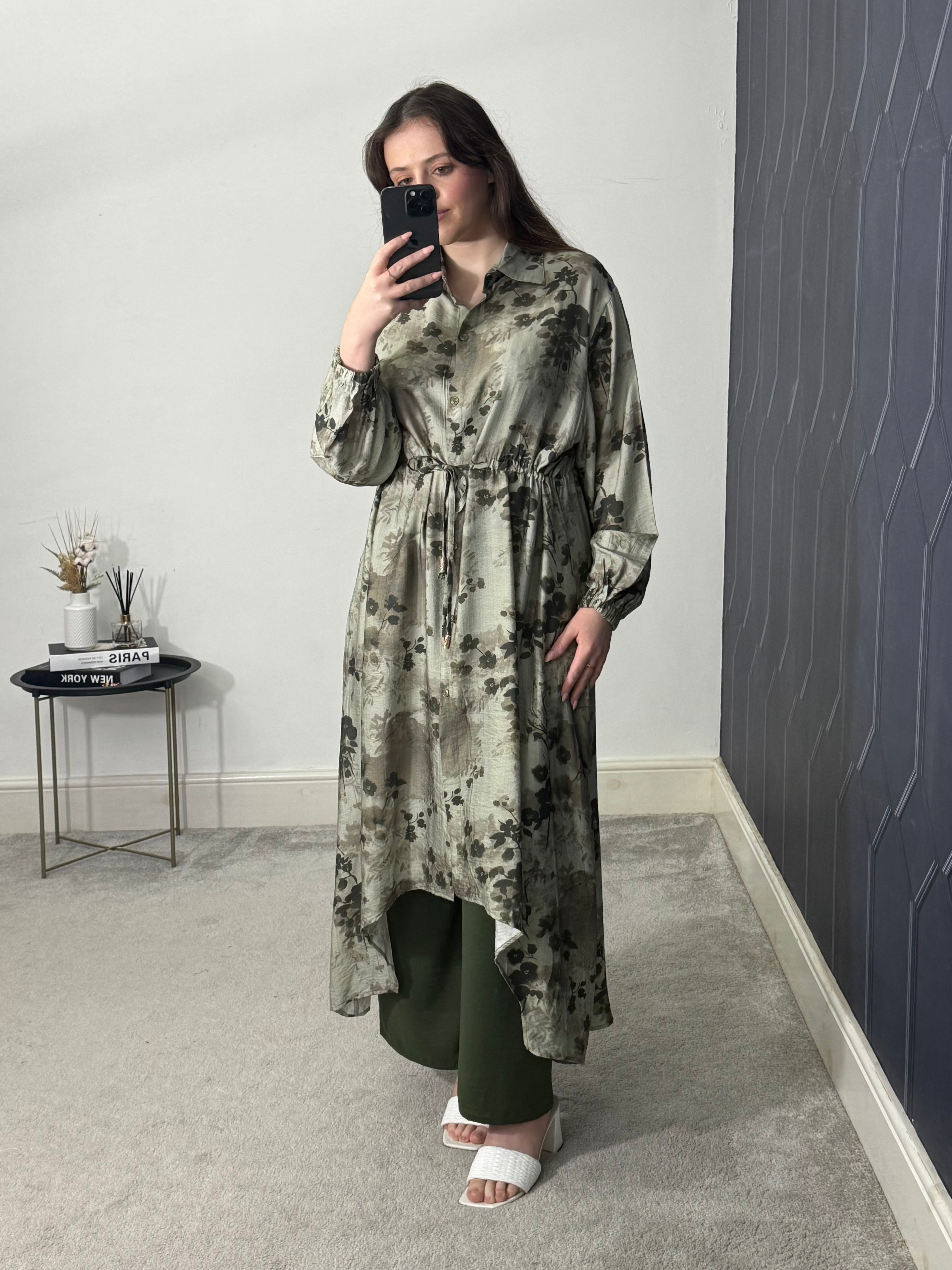Afra Hi low printed 2 pcs set