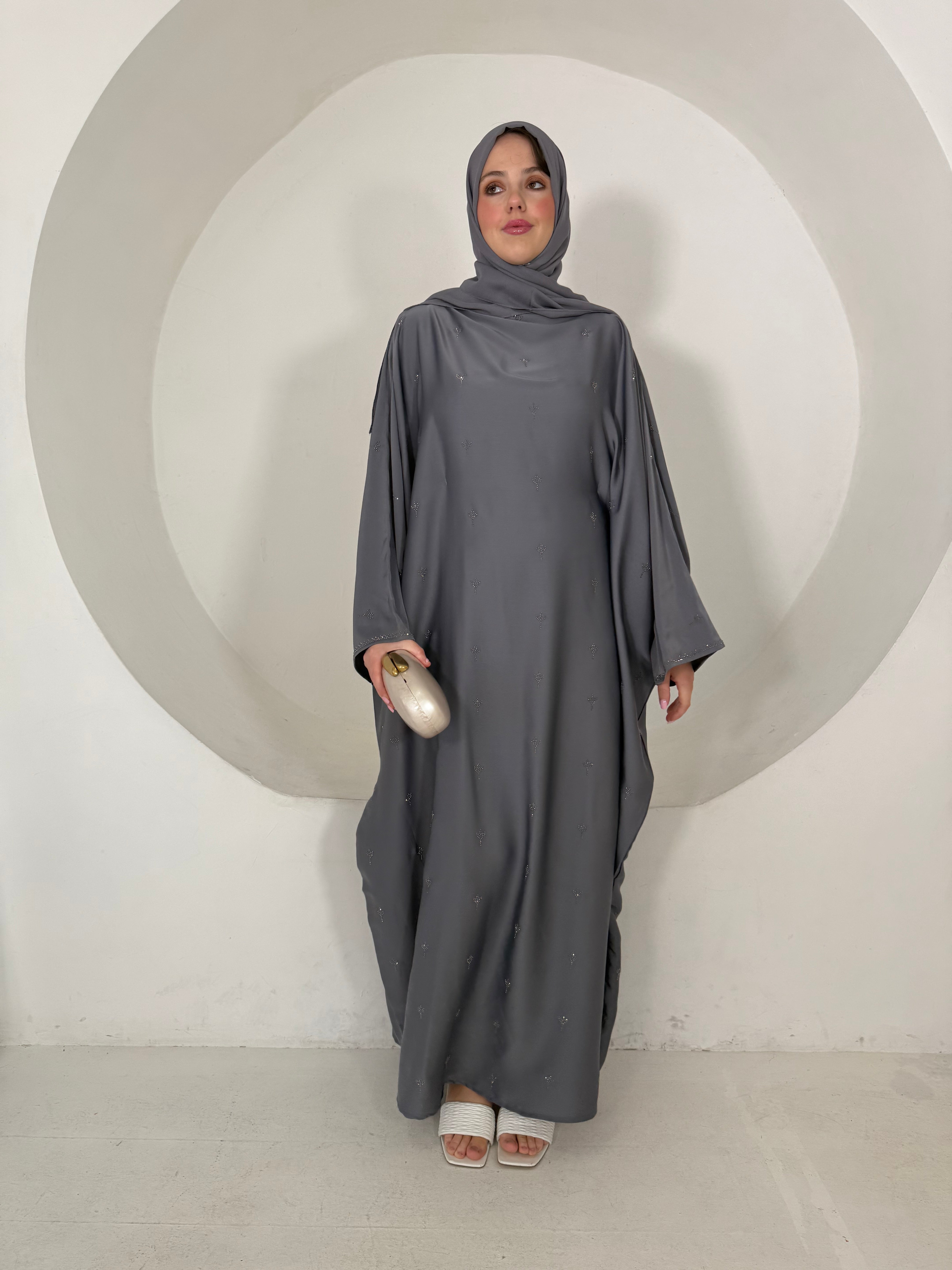 Nouf Abaya (Grey)