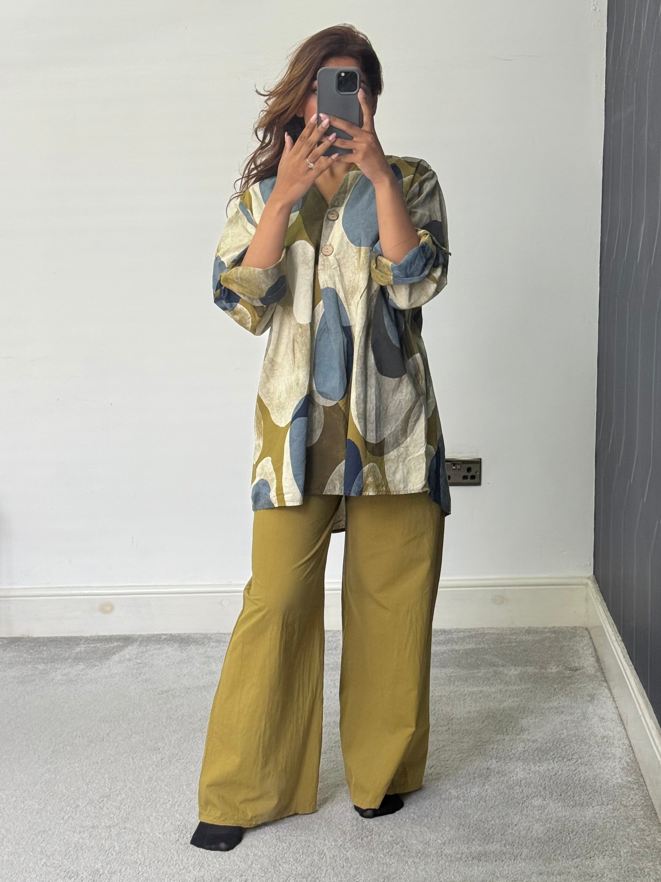 Meera Abstract Breeze Print 2 piece Co ord set