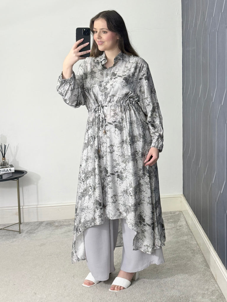 Printed hi low 2 piece co-ord set