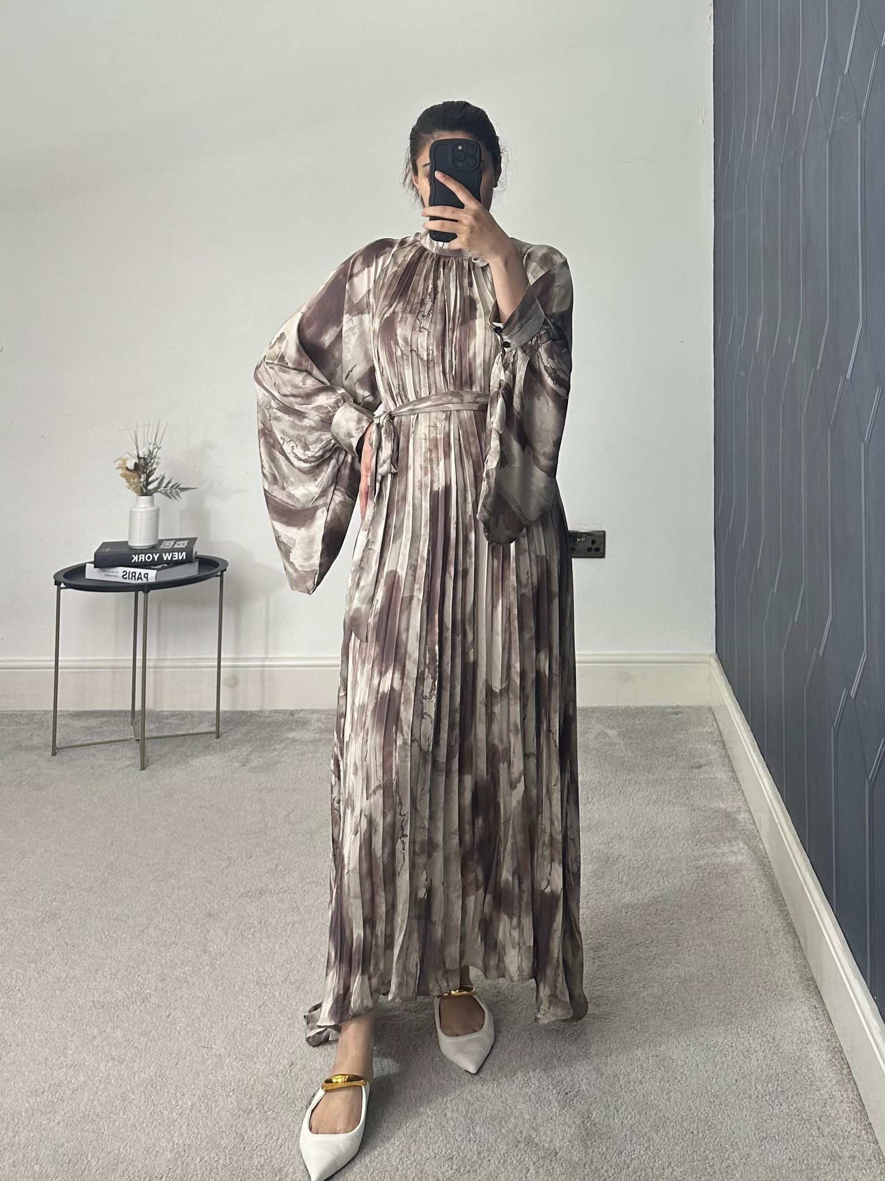 Zaina Pleated Maxi Dress