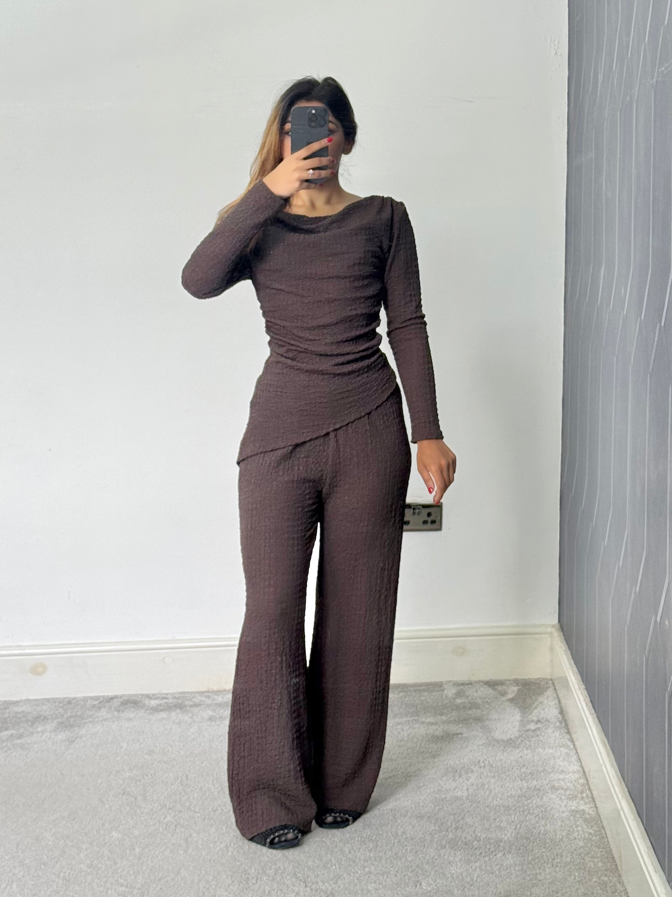 Texture Drape 2 piece Co ord set