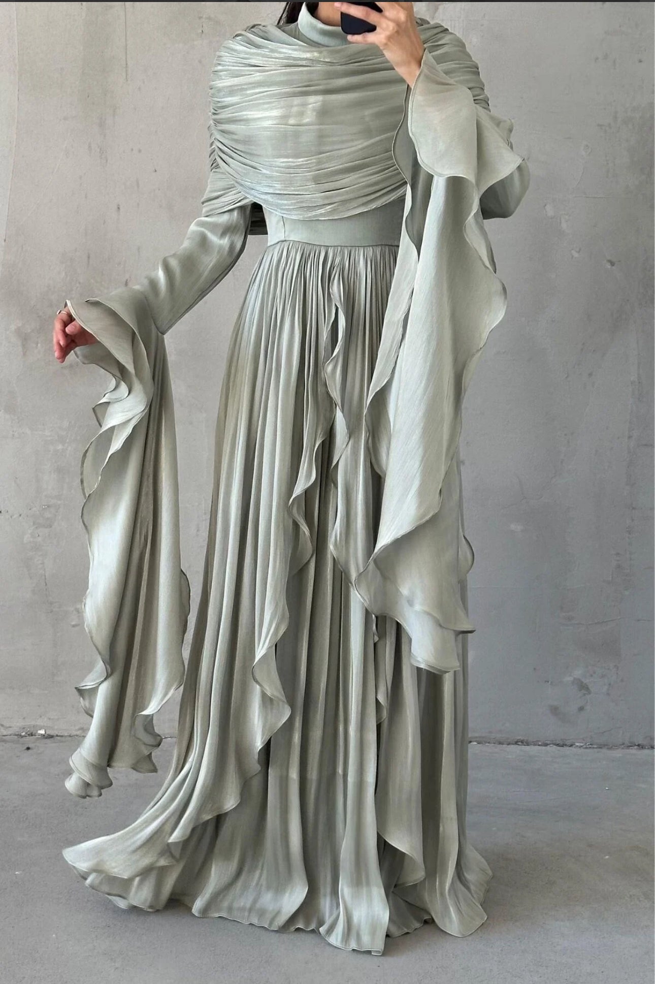 Liyana Modest Dress (sage)