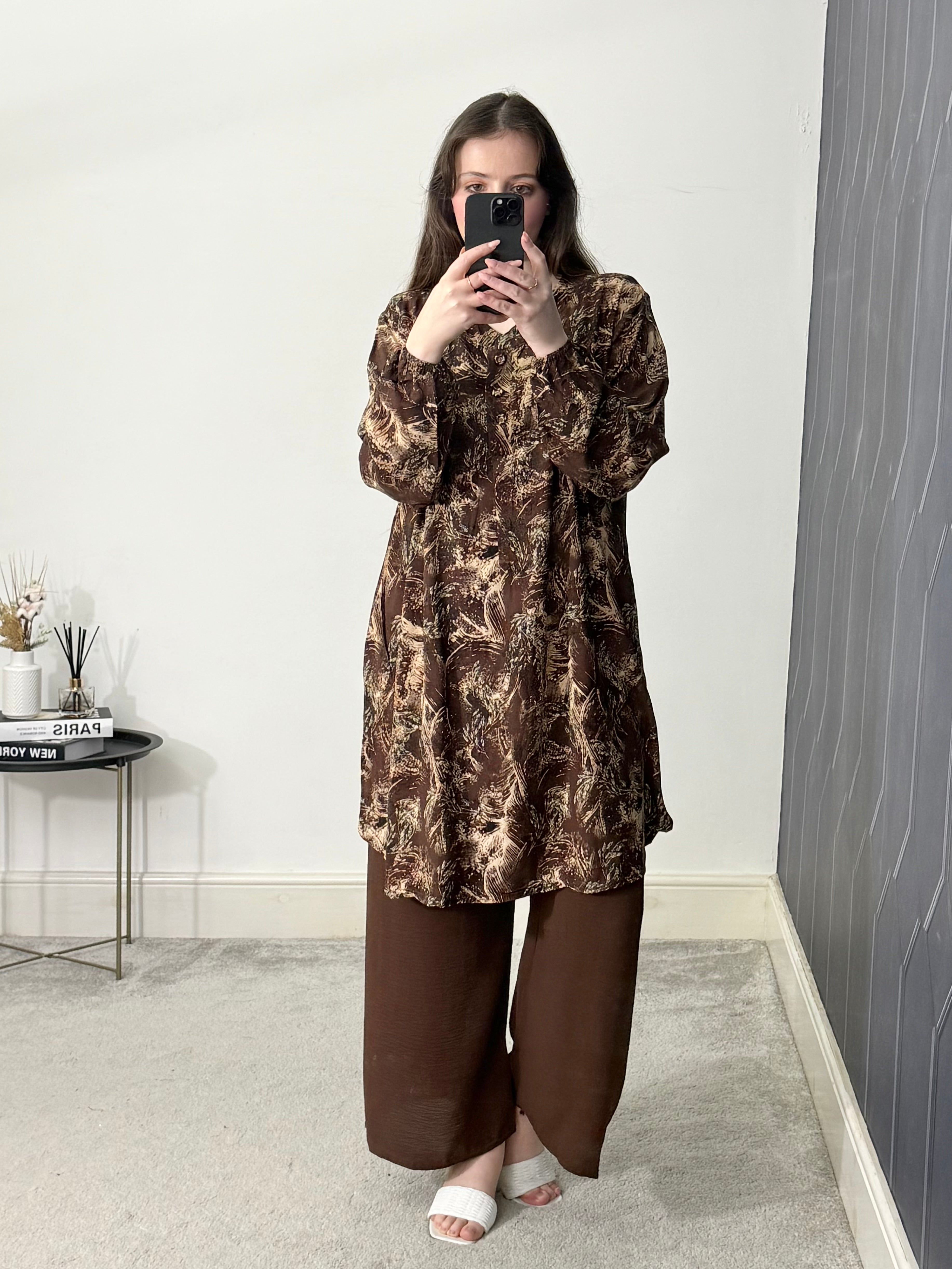 Printed 2 pieces co-ords set