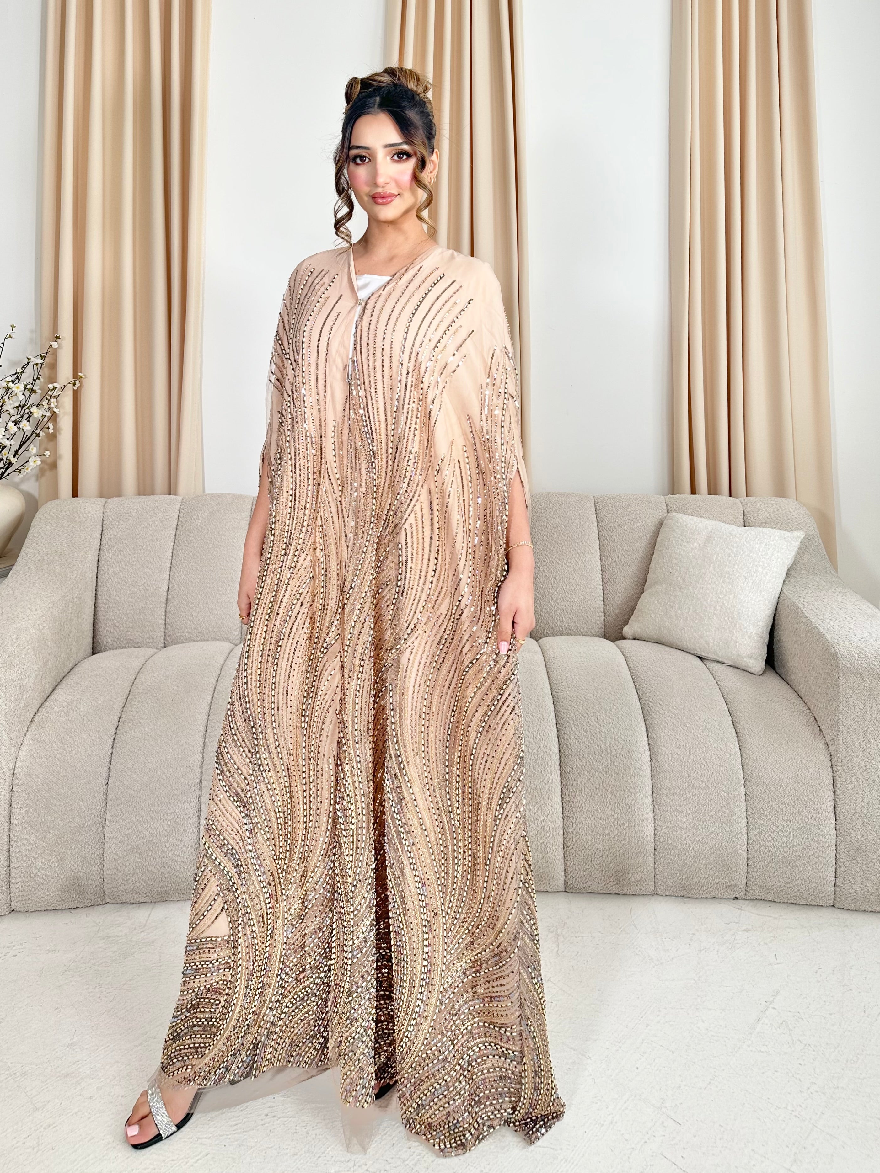 Urwa Heavily Embellished Cape/Dress