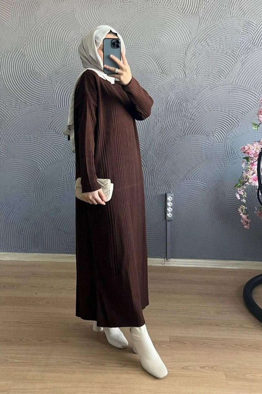 Hira Knitted Maxi Dress /Abaya