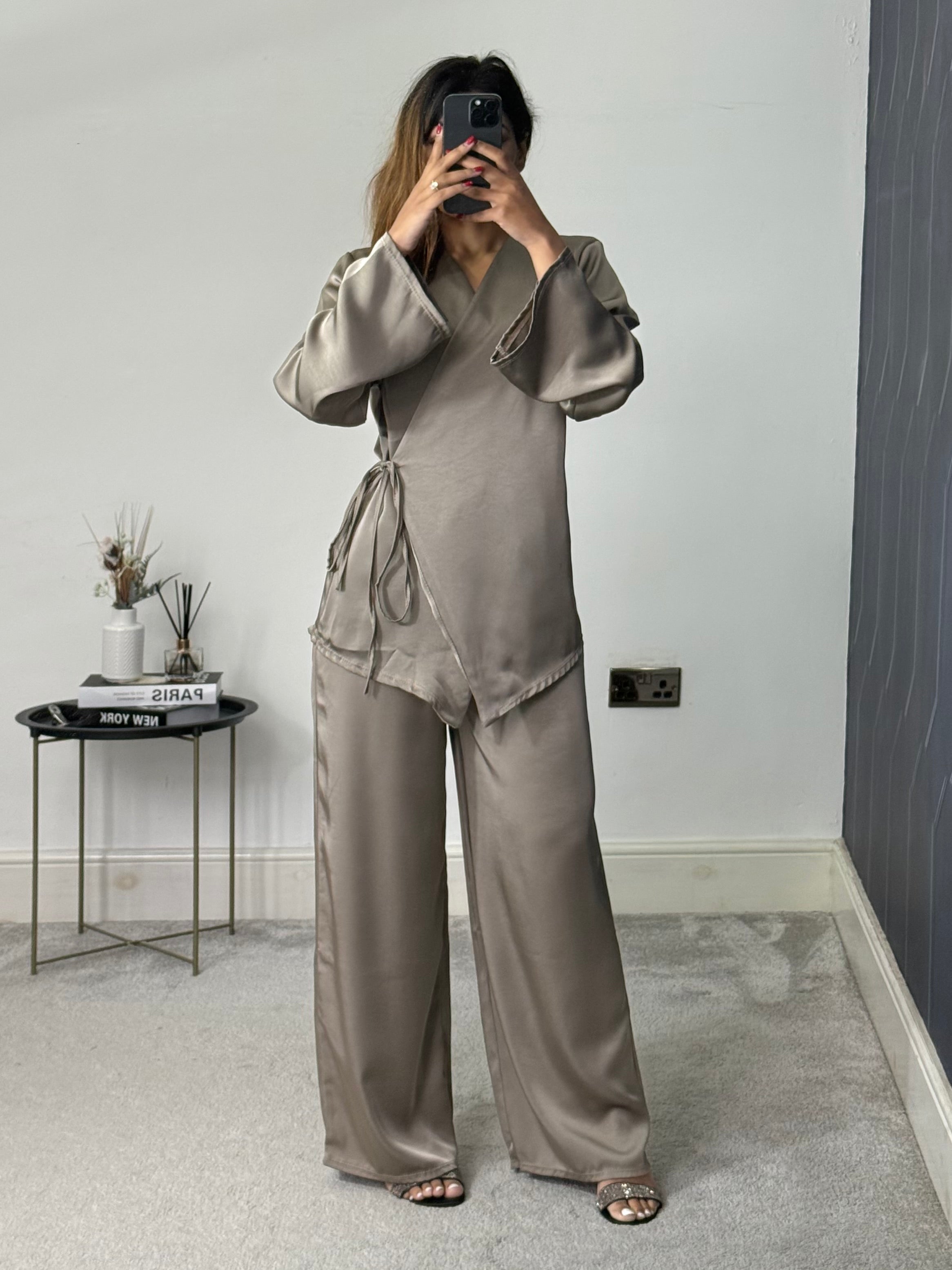 Husna Wrap style Co ord set