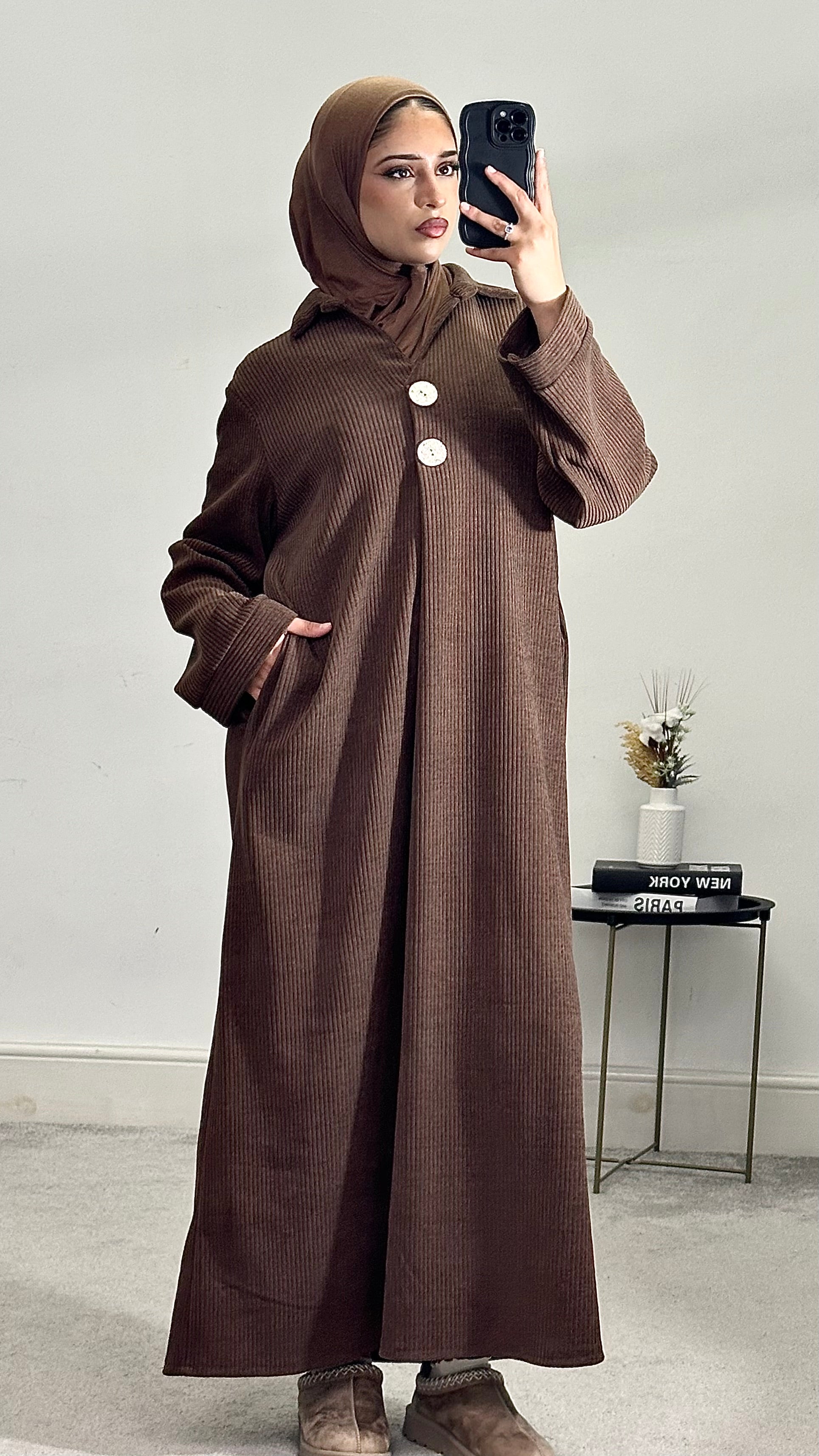 Corduroy Abaya/Long Dress