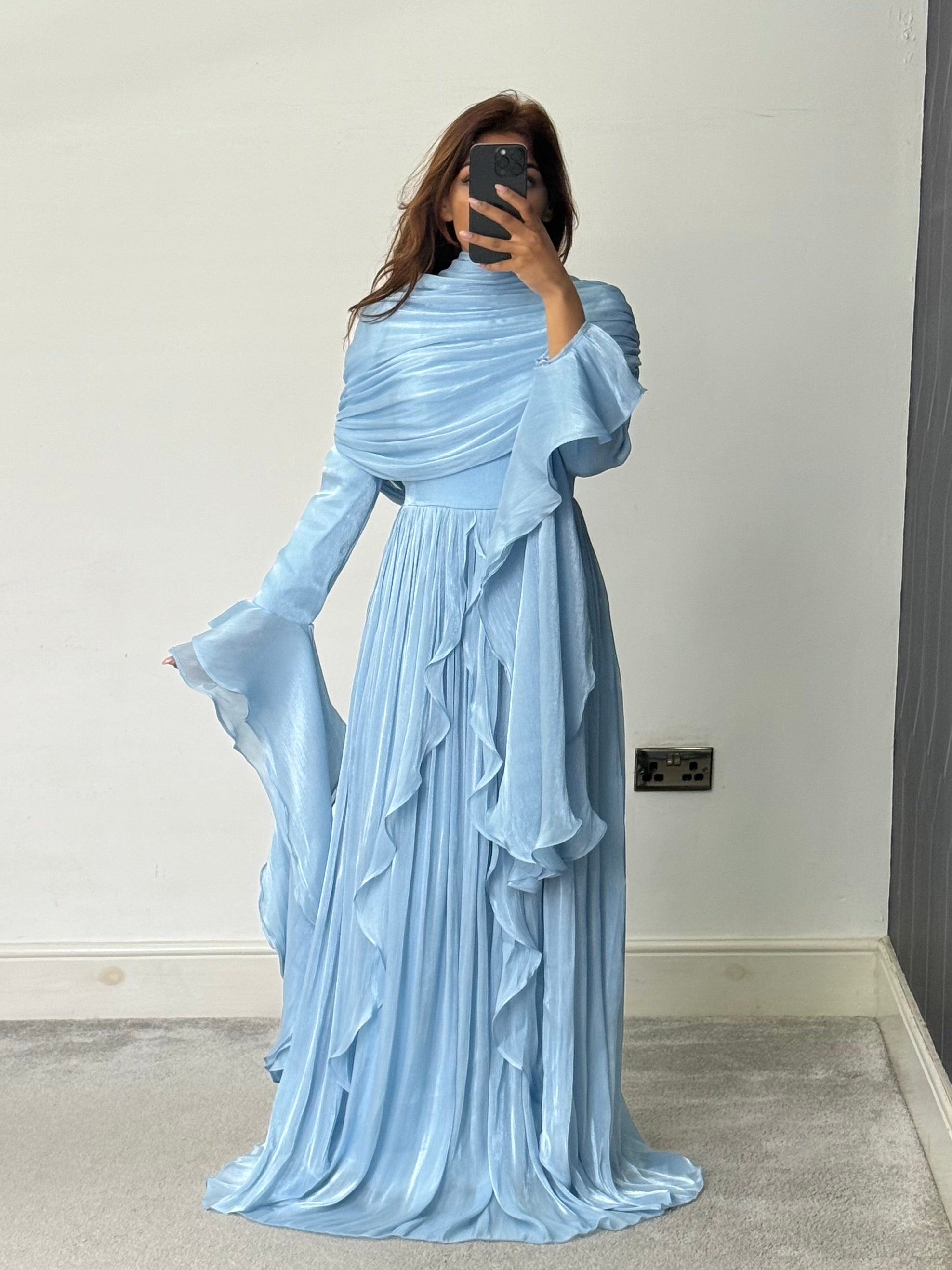Liyana Modest Dress Blue