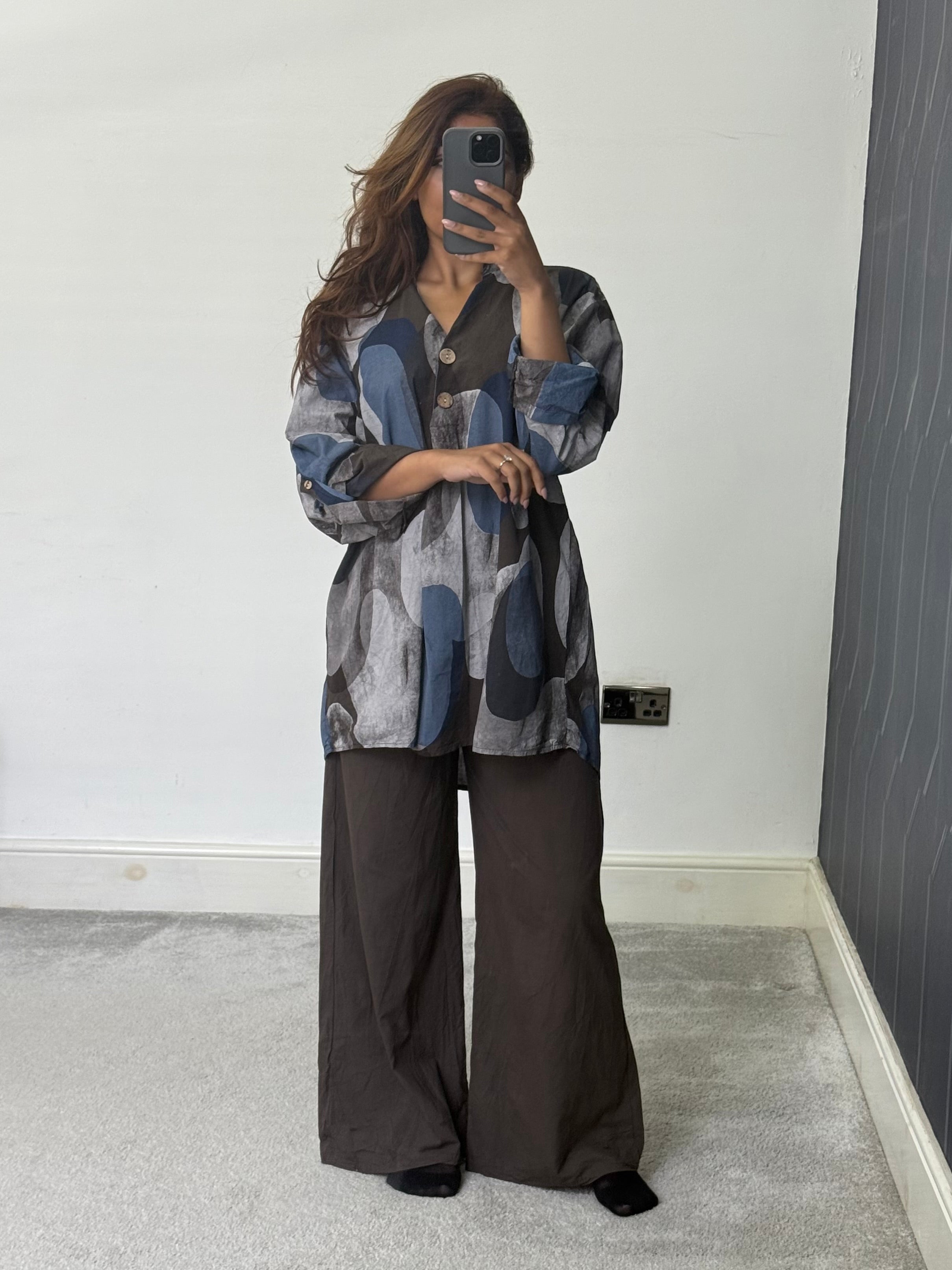 Meera Abstract Breeze Print 2 piece Co ord set