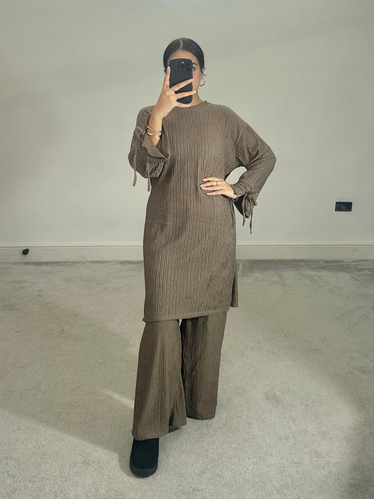 Zara crinkle print 2 piece co ord set