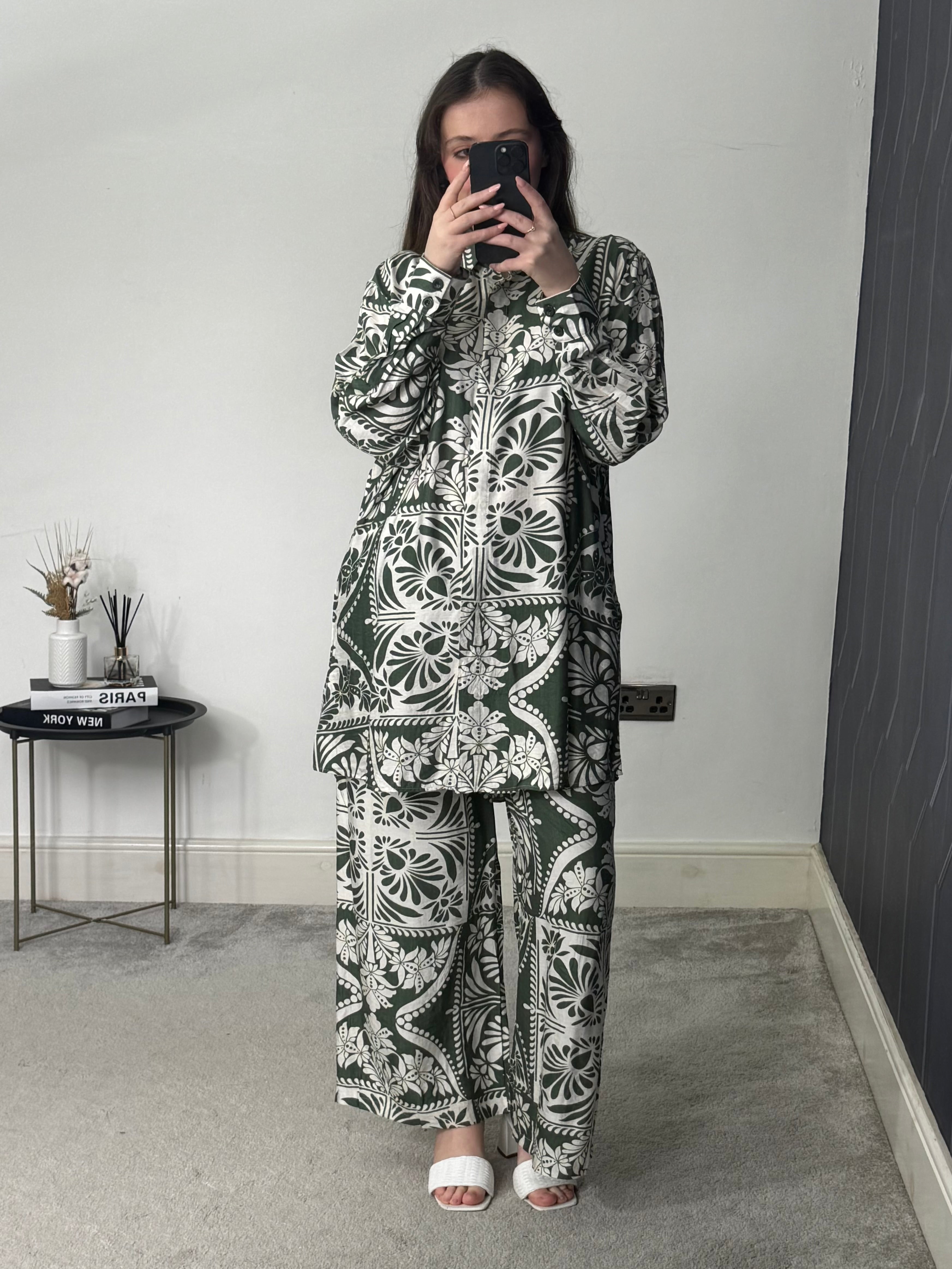 Printed 2 pieces co-ord set