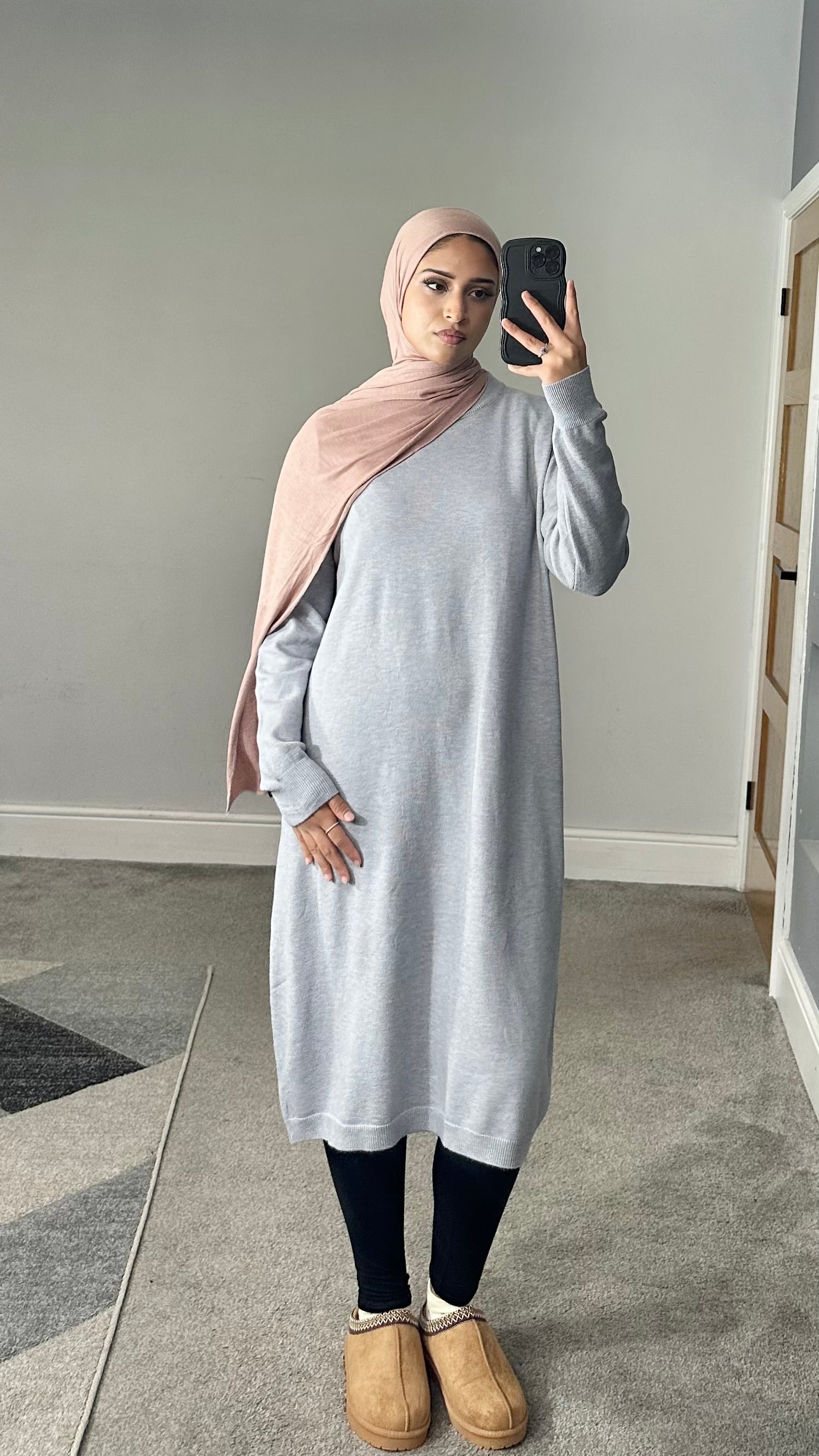Maya Soft Knit Long sleeve dress