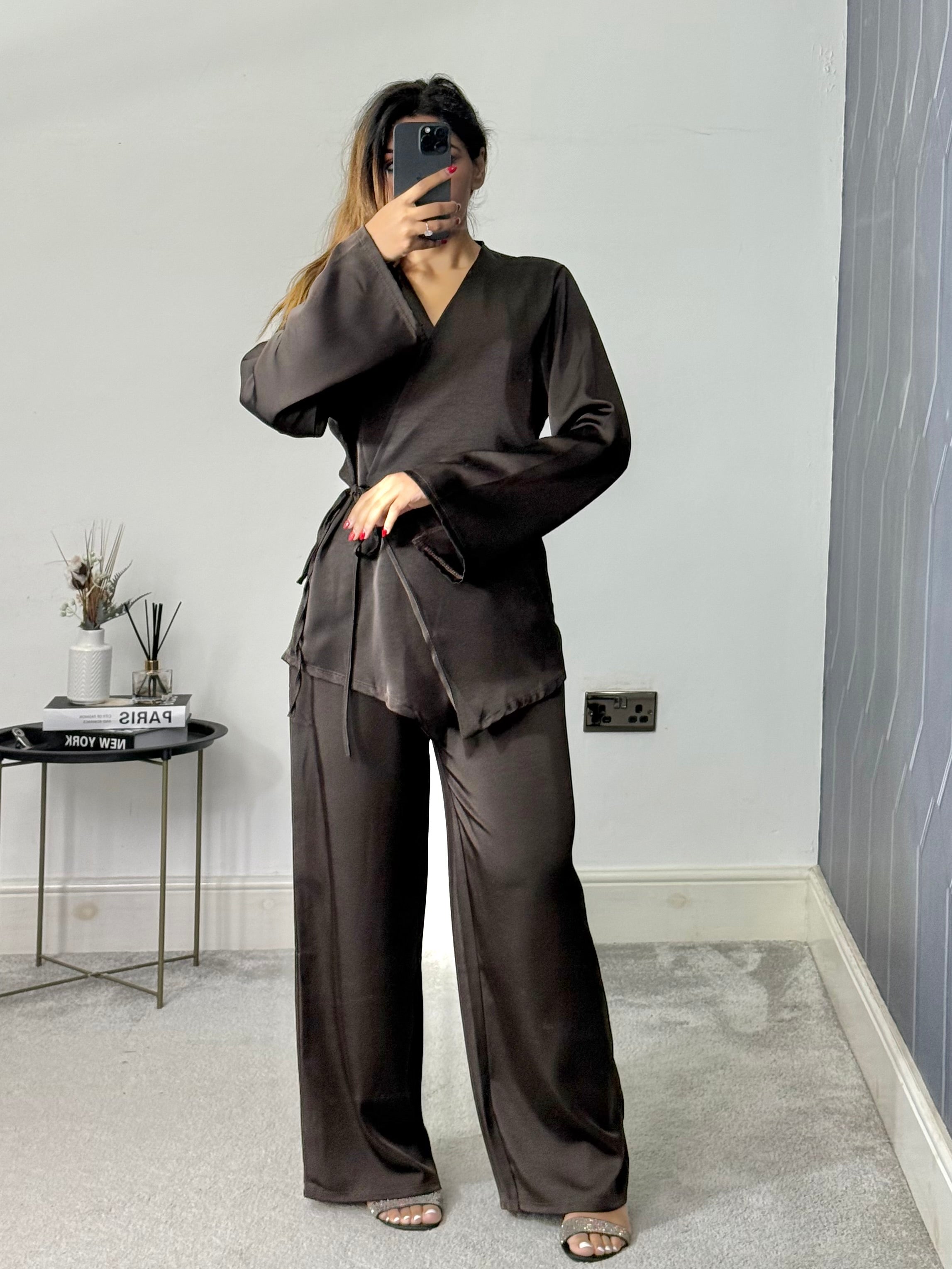 Husna Wrap style Co ord set