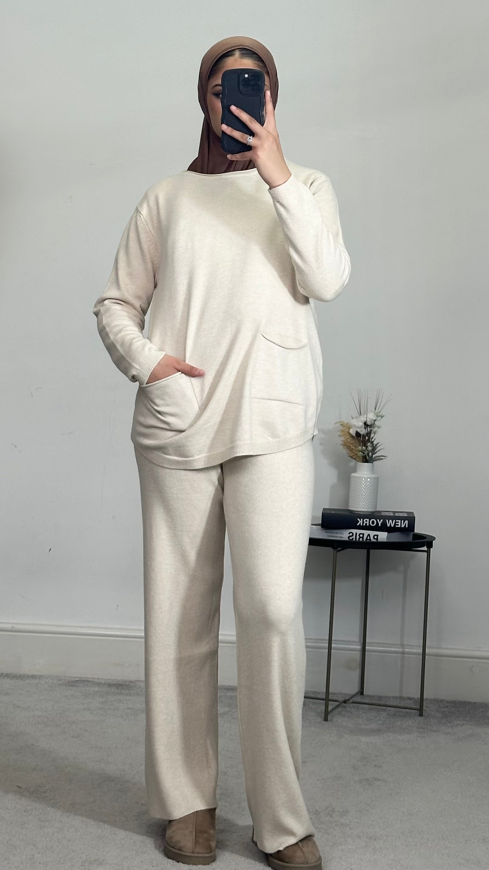 Knitted 2 piece co-ords set