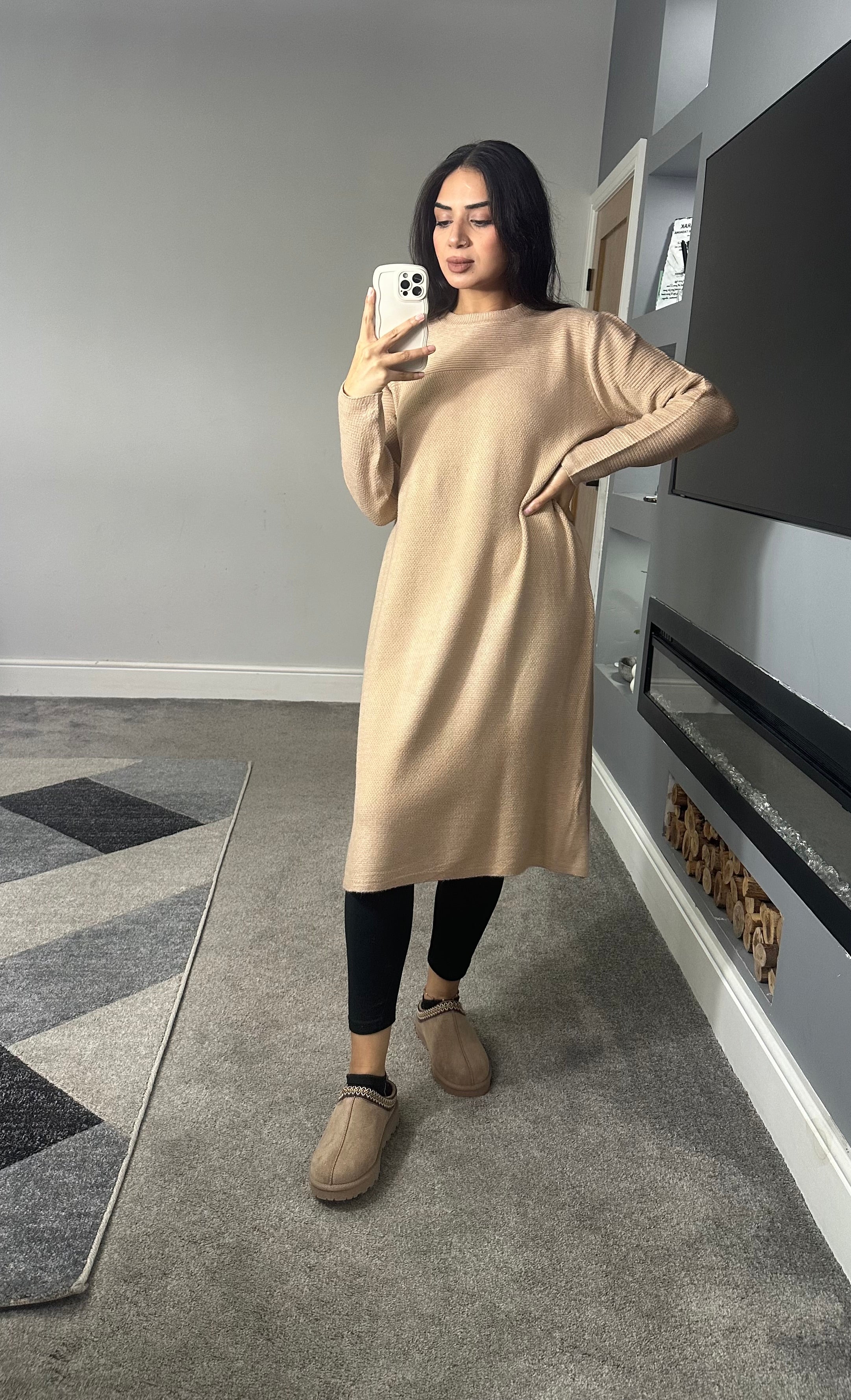 Leena Soft knitted jumper dress