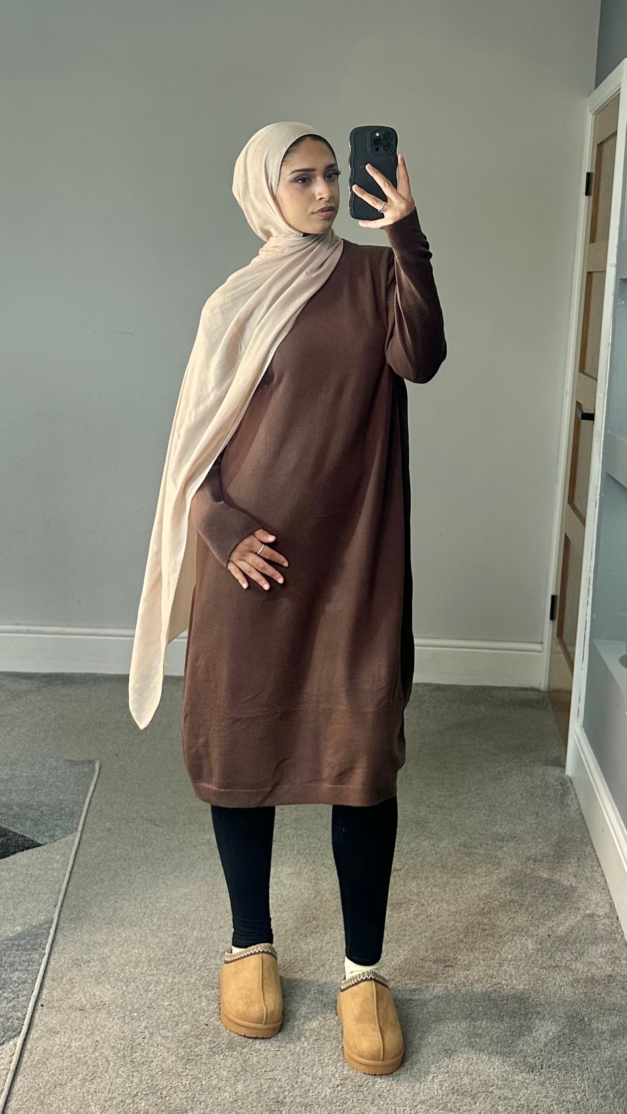 Maya Soft Knit Long sleeve dress