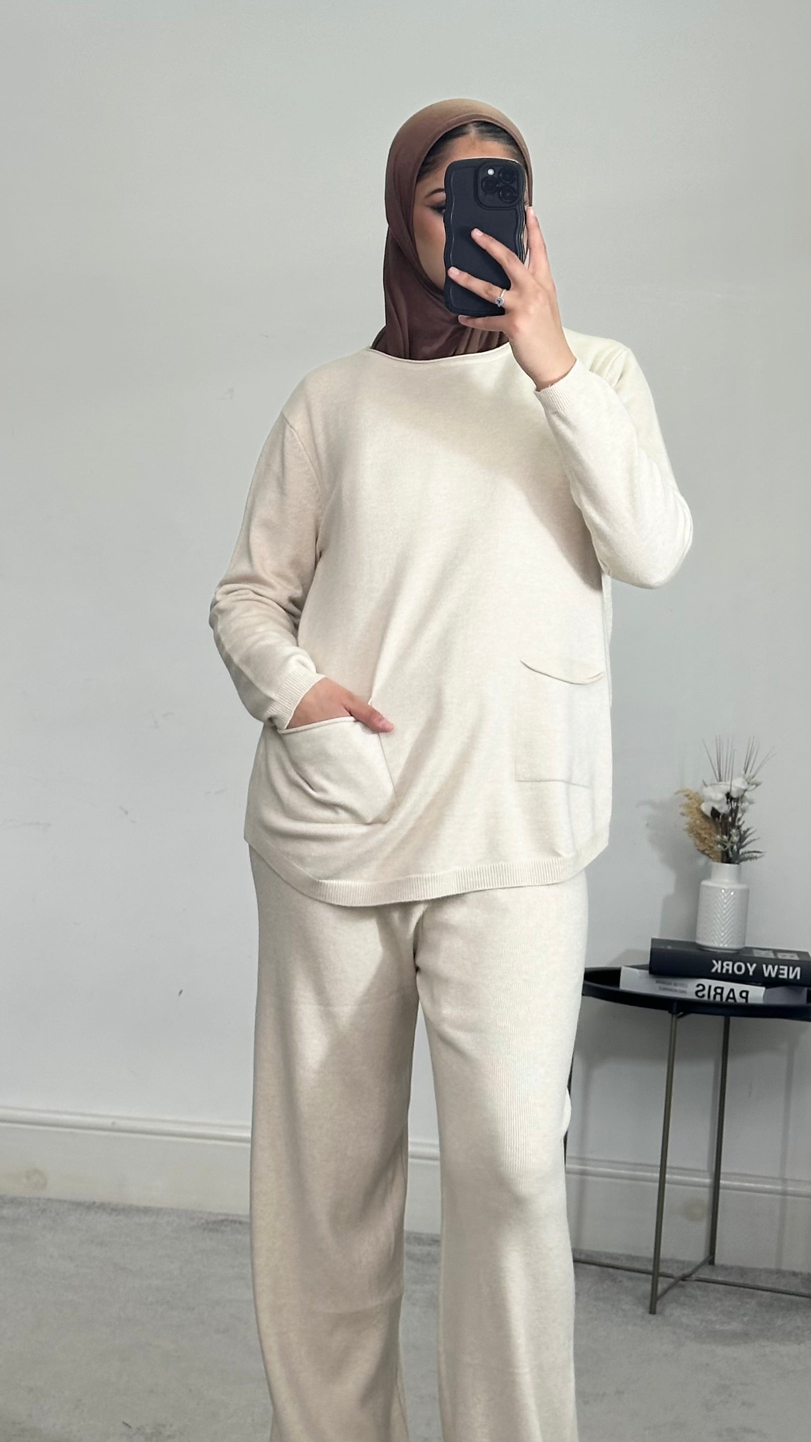 Knitted 2 piece co-ords set
