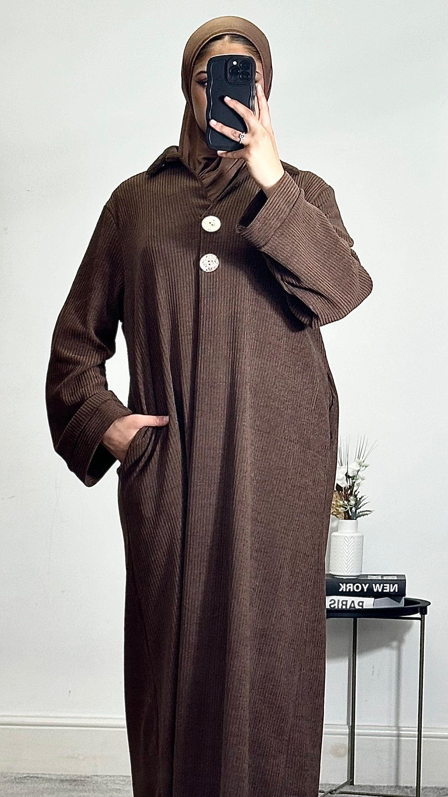 Corduroy Abaya/Long Dress