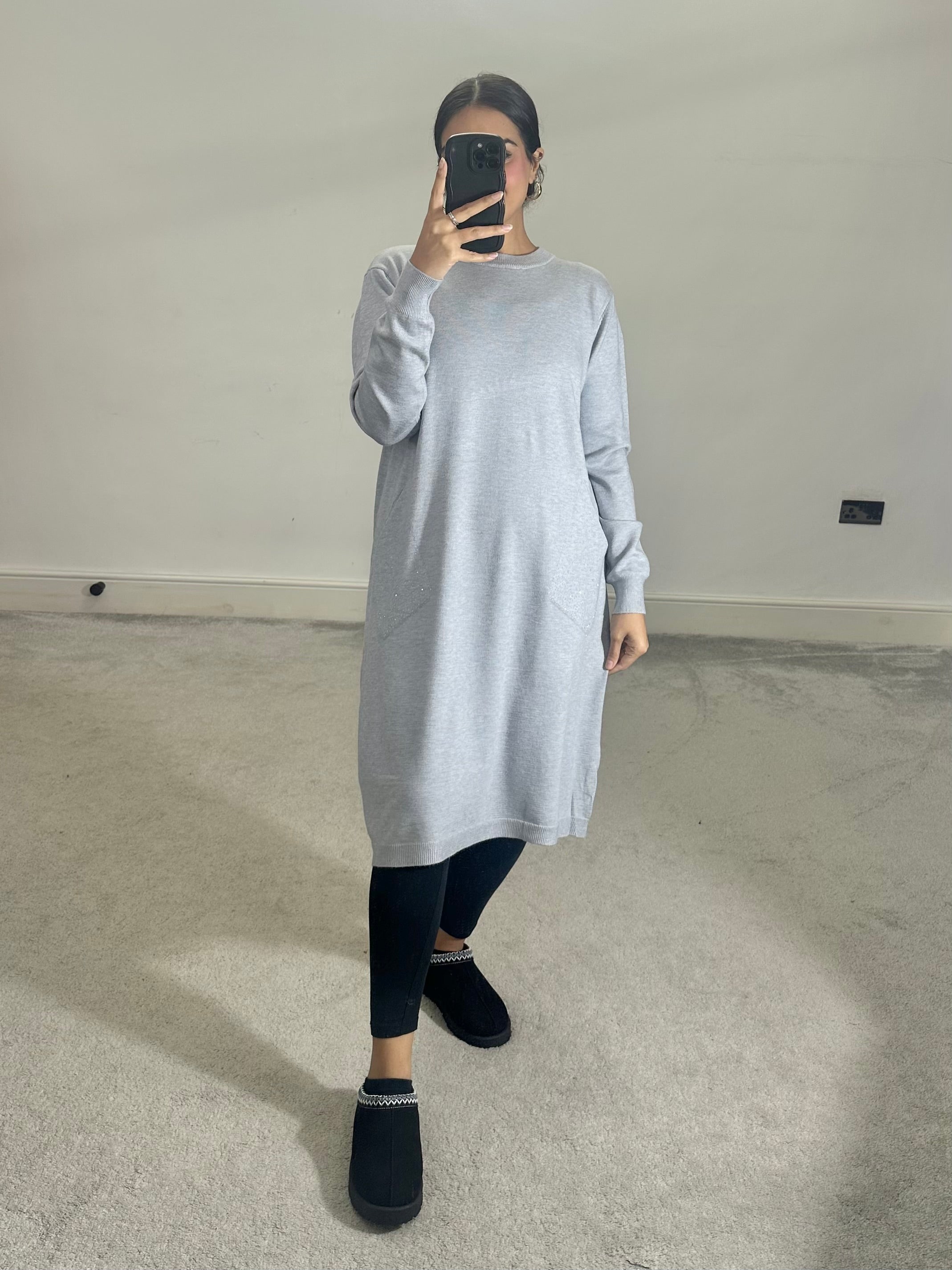 Areeba soft knit pocket dress