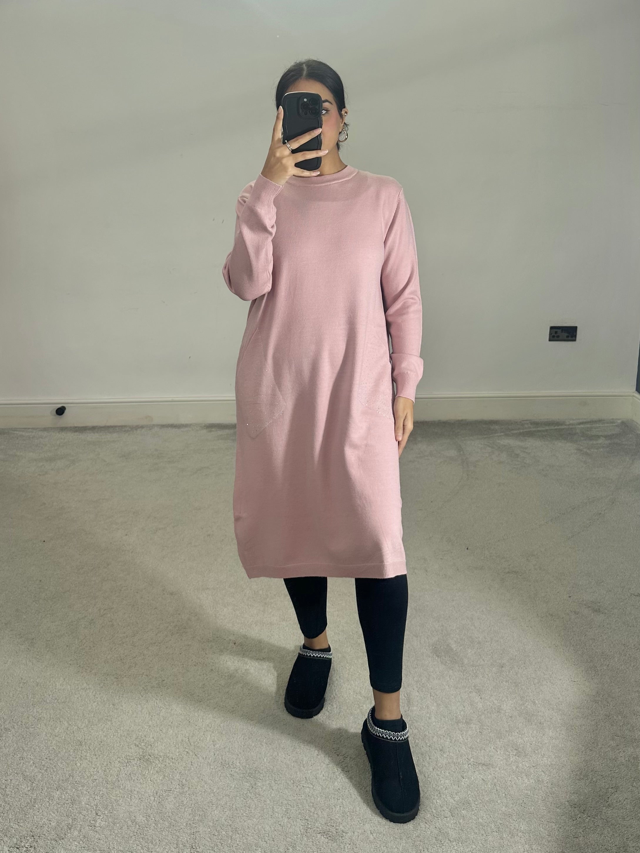 Areeba soft knit pocket dress