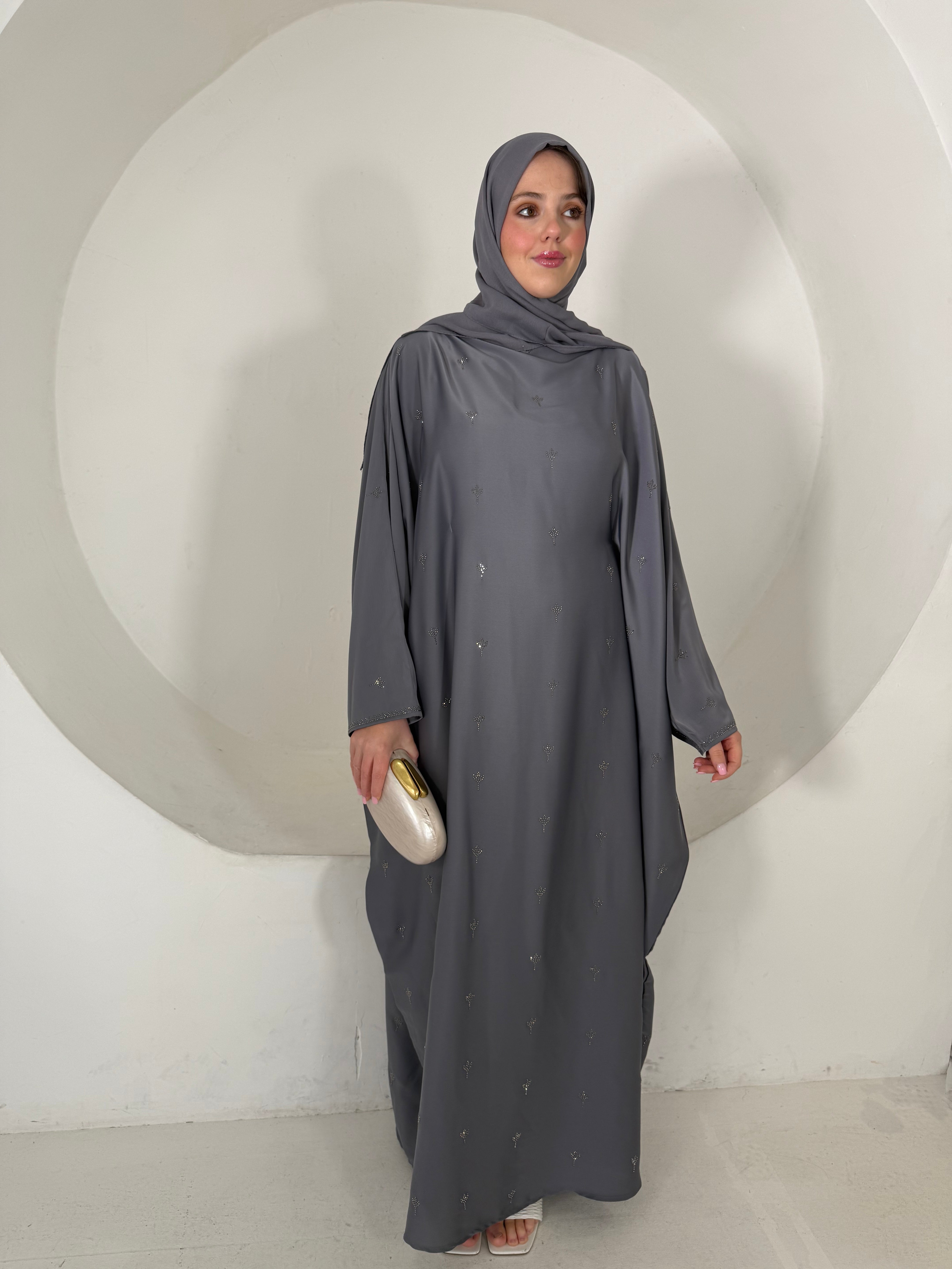 Nouf Abaya (Grey)
